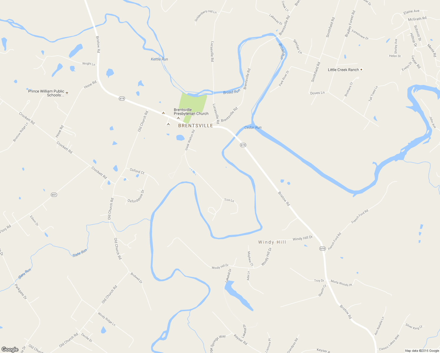 map of restaurants, bars, coffee shops, grocery stores, and more near 12615 Izaak Walton Dr in Bristow