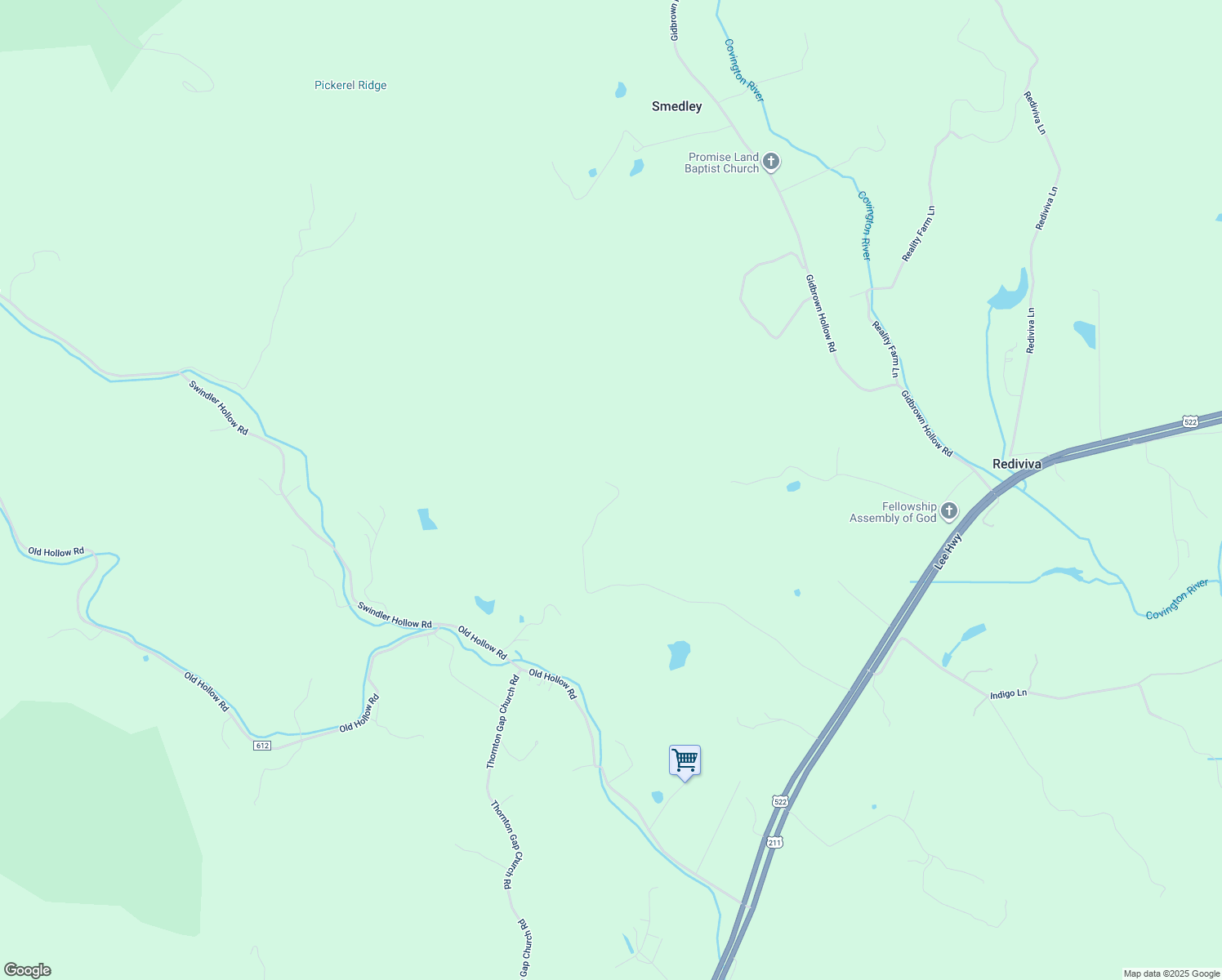 map of restaurants, bars, coffee shops, grocery stores, and more near 235 Kilby Farm Lane in Sperryville