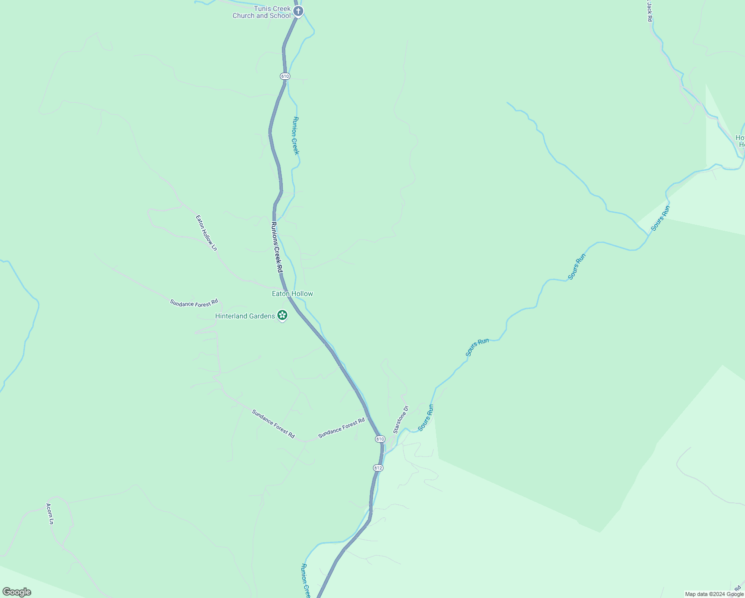 map of restaurants, bars, coffee shops, grocery stores, and more near Rusty Ridge Road in Rockingham County