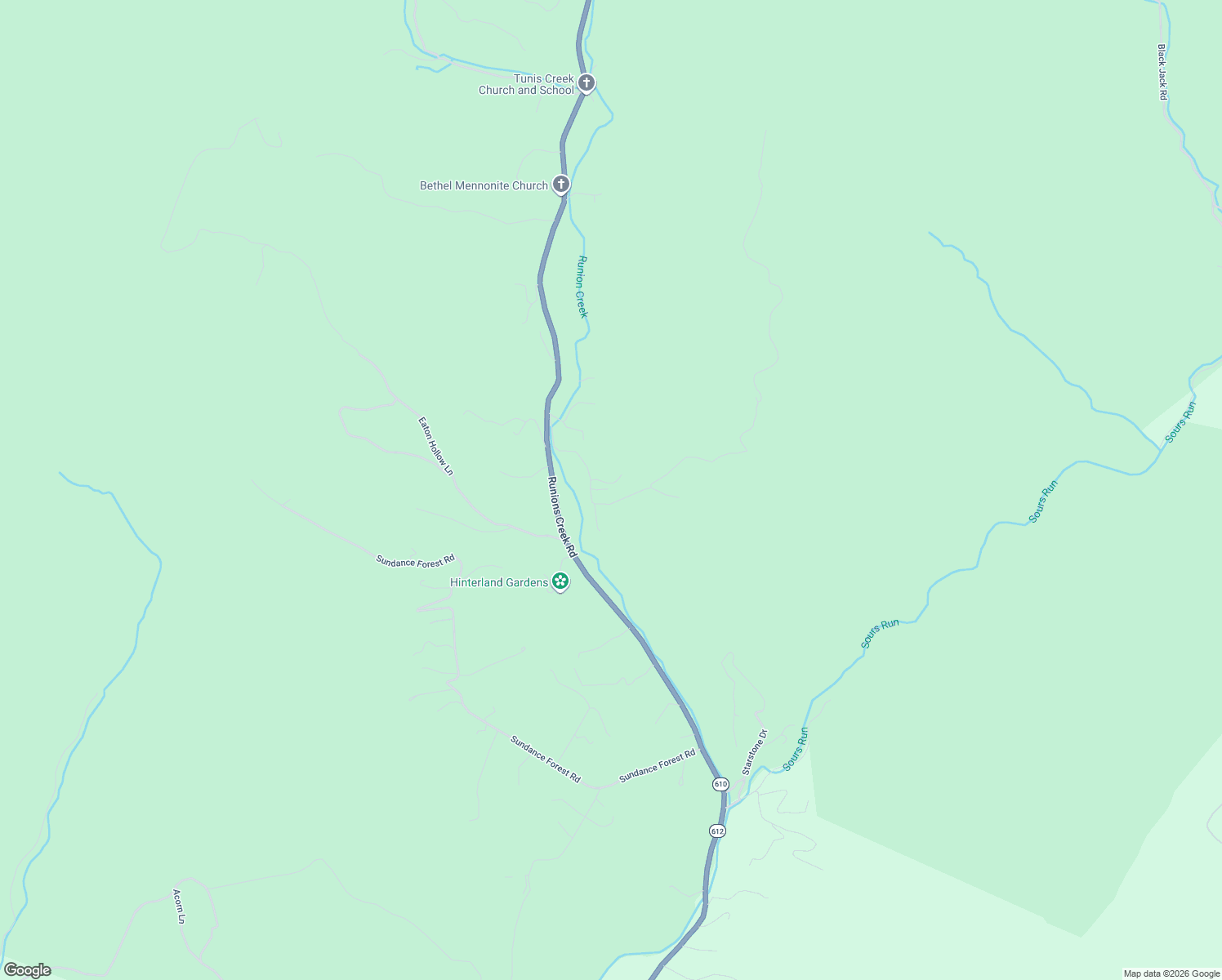 map of restaurants, bars, coffee shops, grocery stores, and more near 17626 Rusty Ridge Road in Broadway