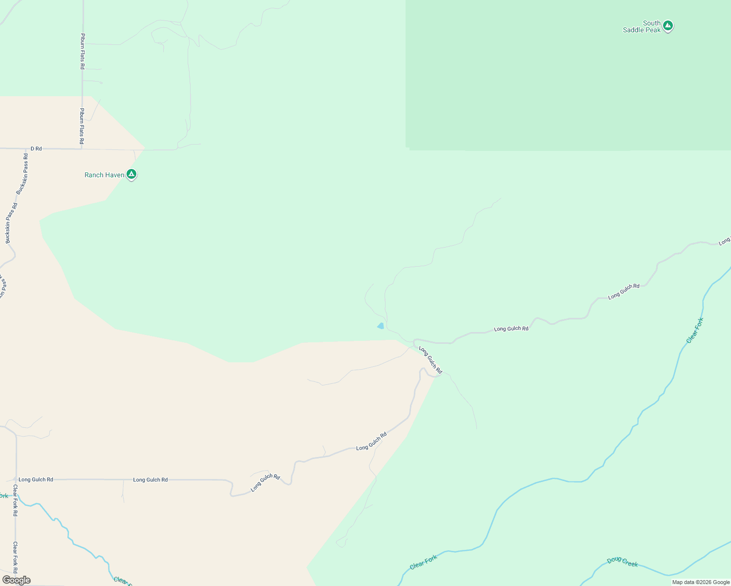 map of restaurants, bars, coffee shops, grocery stores, and more near 43867 Long Gulch Road in Crawford