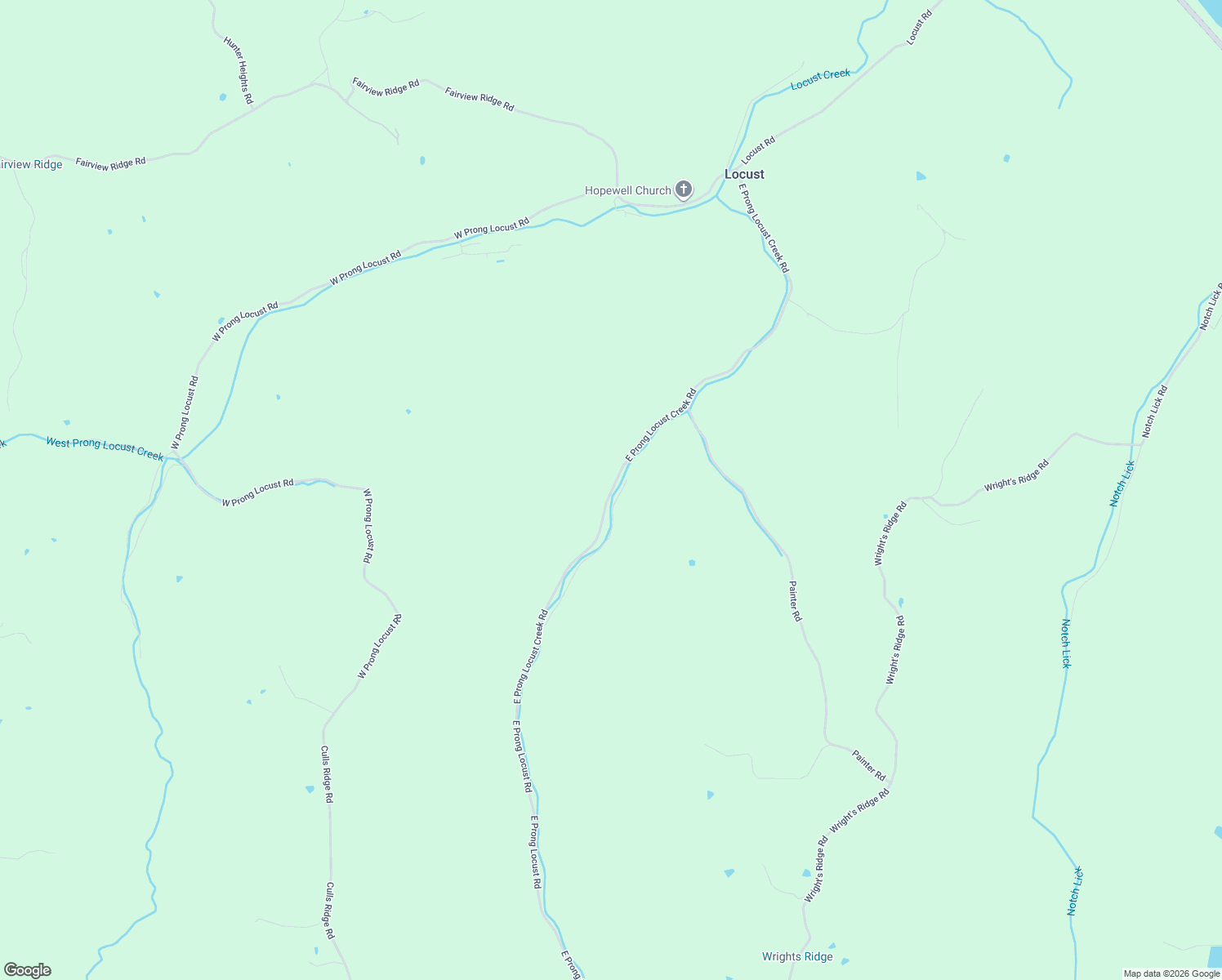 map of restaurants, bars, coffee shops, grocery stores, and more near East Prong Locust Creek Road in Milton