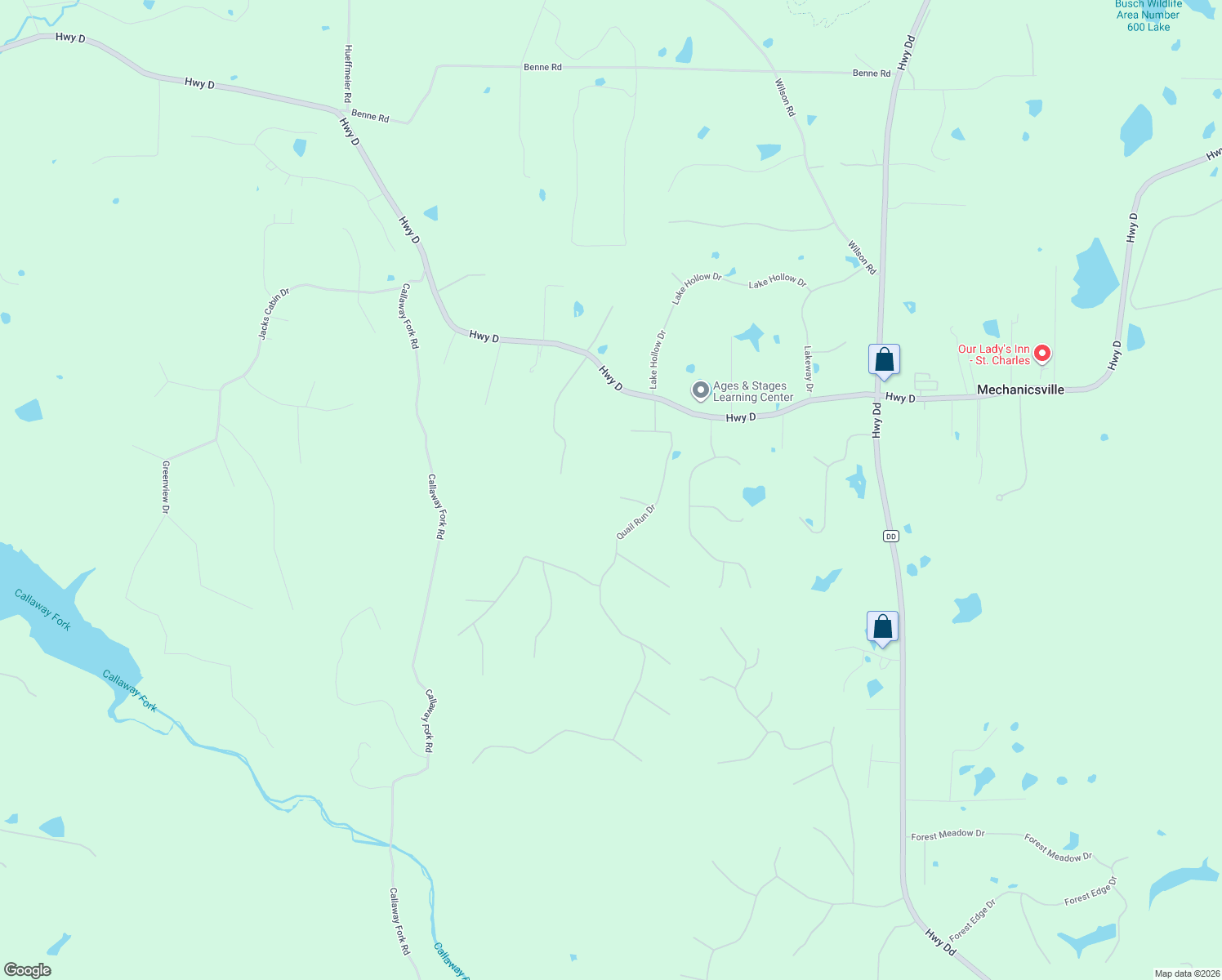 map of restaurants, bars, coffee shops, grocery stores, and more near 7 Walnut Ridge Court in Defiance