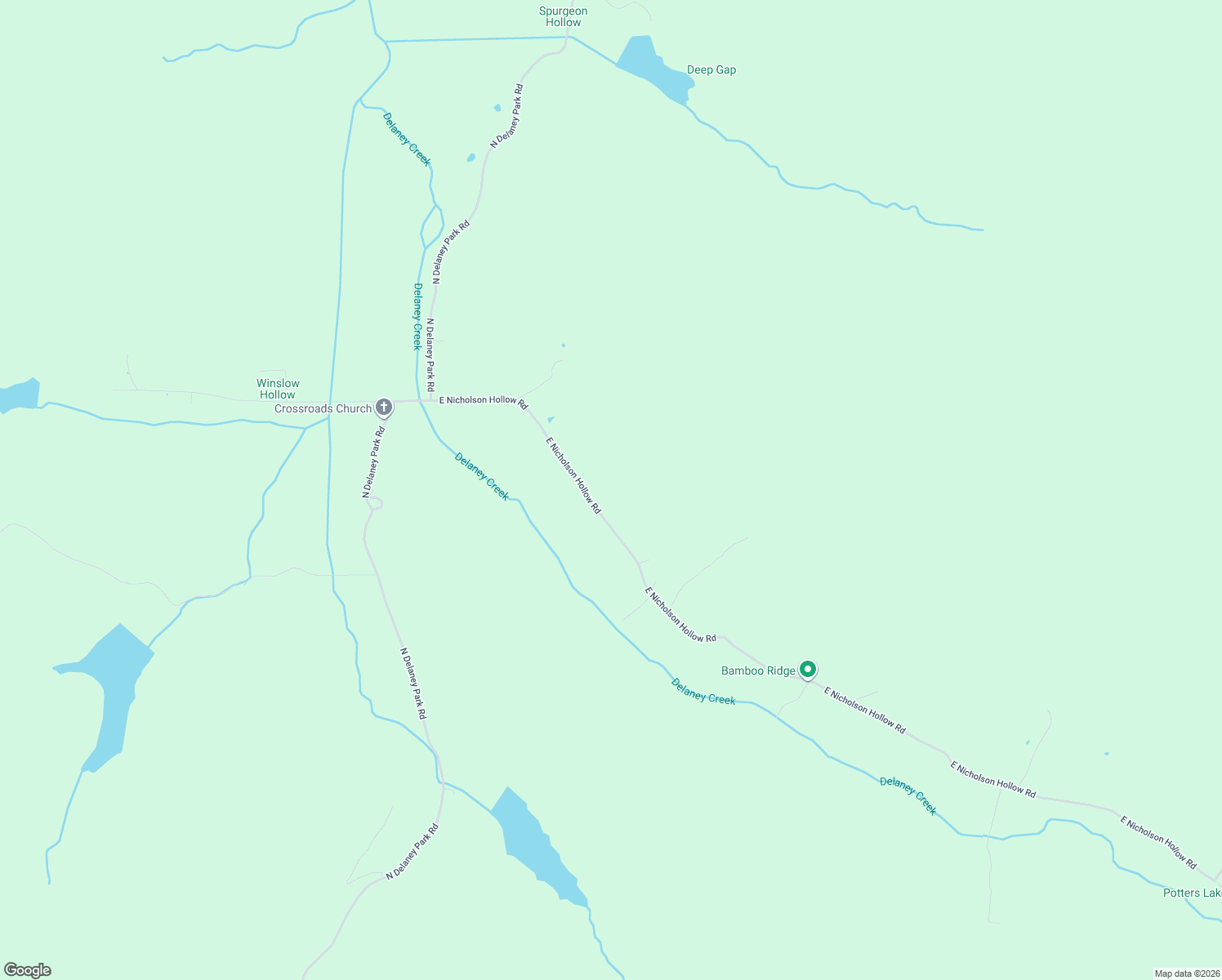 map of restaurants, bars, coffee shops, grocery stores, and more near 3342 East Nicholson Hollow Road in Salem