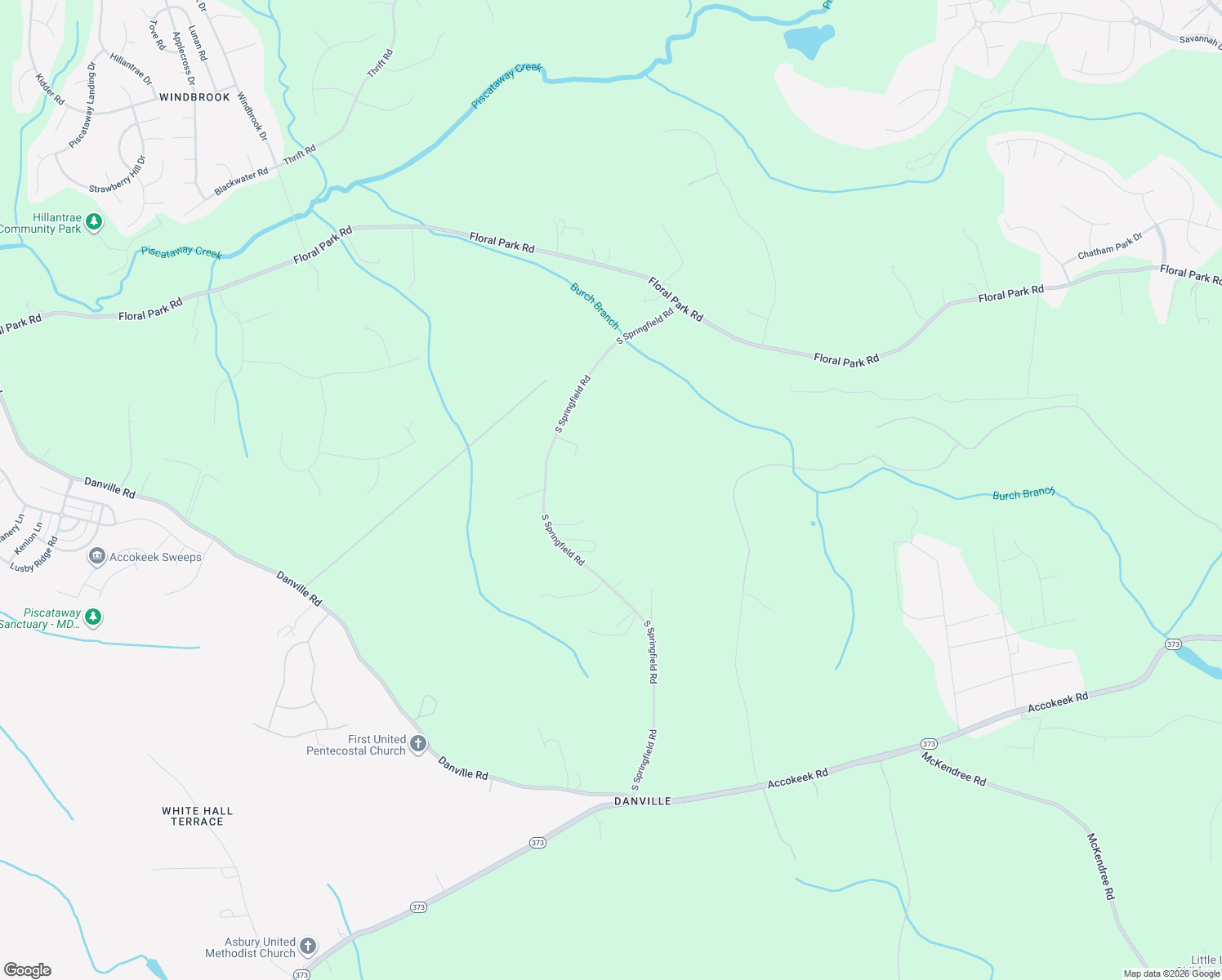 map of restaurants, bars, coffee shops, grocery stores, and more near 14022 South Springfield Road in Brandywine