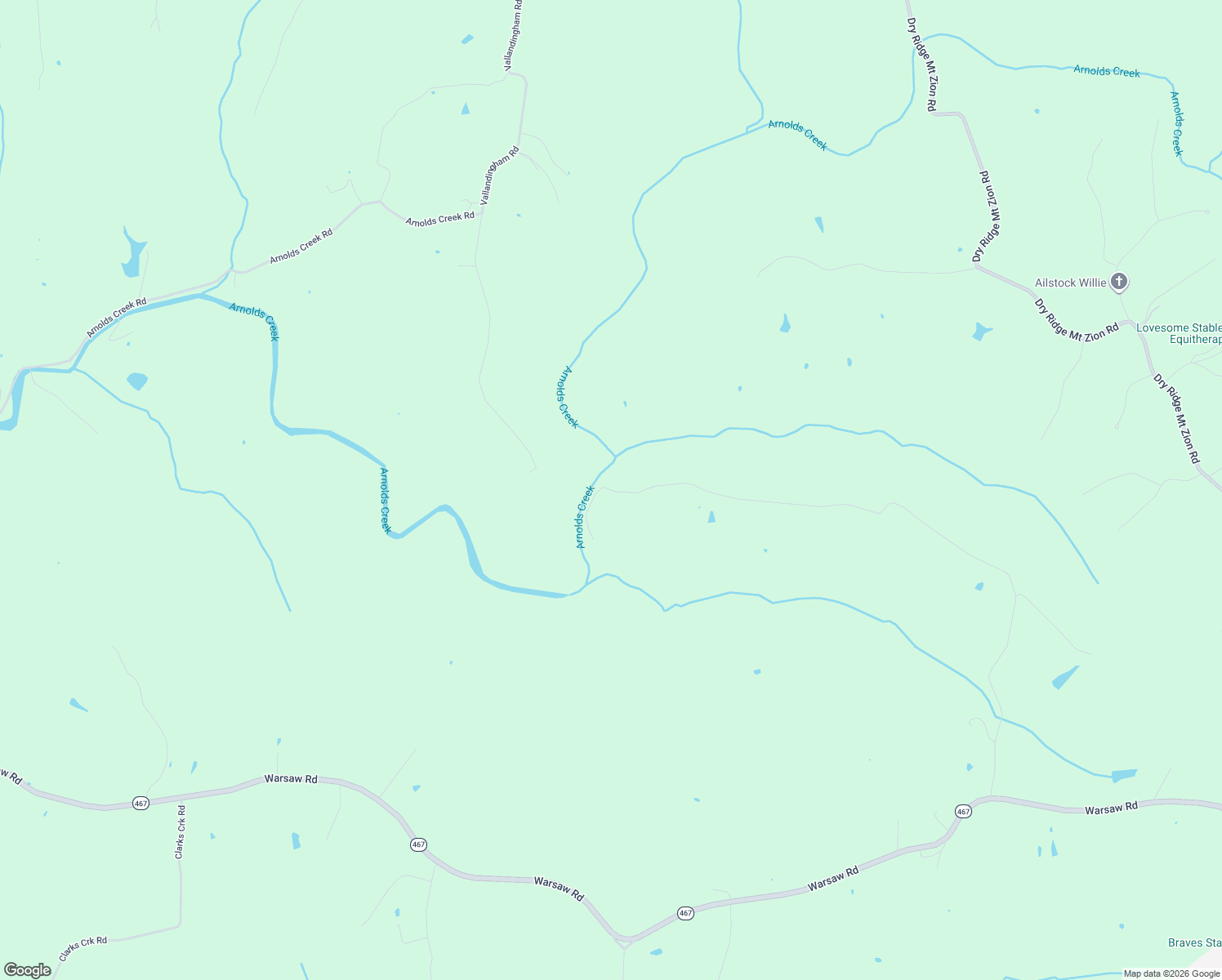 map of restaurants, bars, coffee shops, grocery stores, and more near 1271 Osborne Road in Dry Ridge