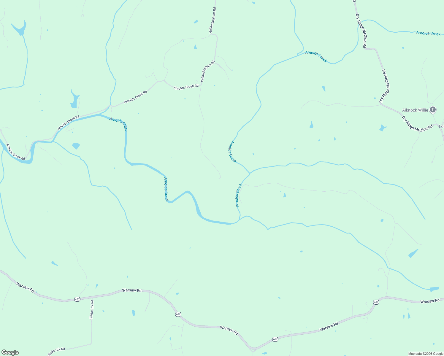 map of restaurants, bars, coffee shops, grocery stores, and more near 2555 Vallandingham Road in Dry Ridge