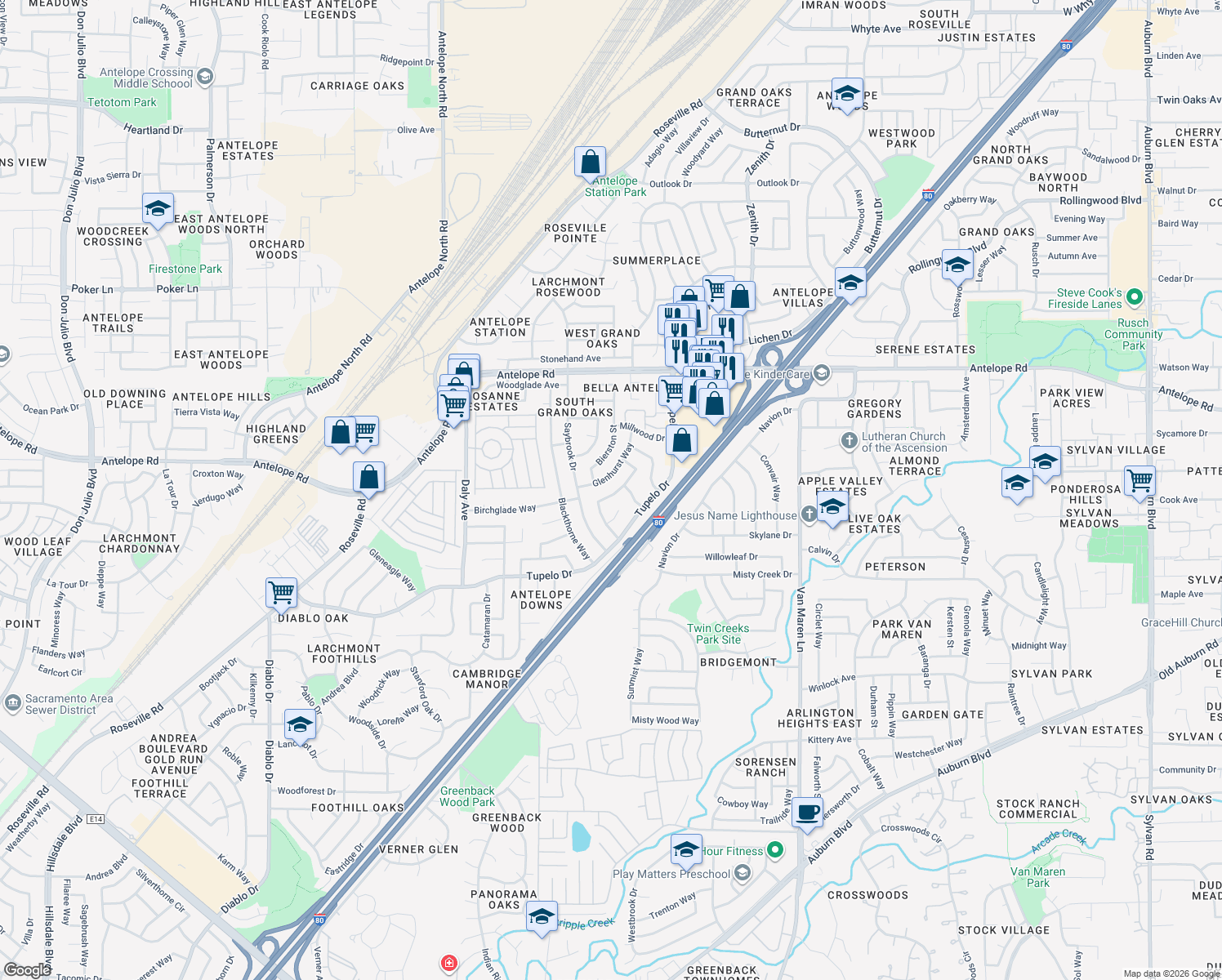 7465 Mar Vista Way, Citrus Heights CA Walk Score