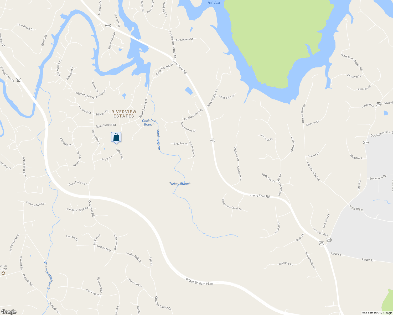 map of restaurants, bars, coffee shops, grocery stores, and more near 11517 Norseman Drive in Manassas