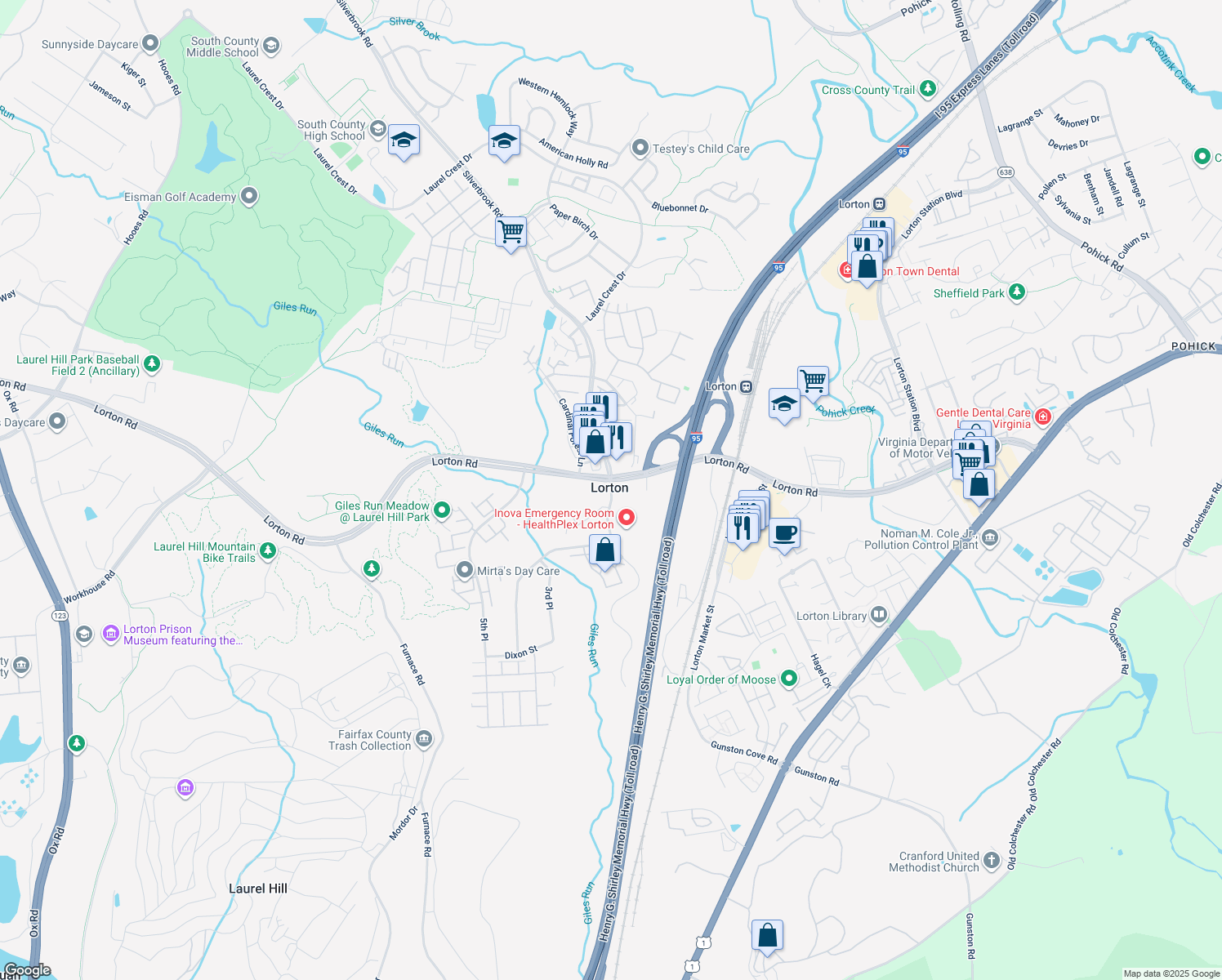 9300 Sanger Street, Lorton VA Walk Score