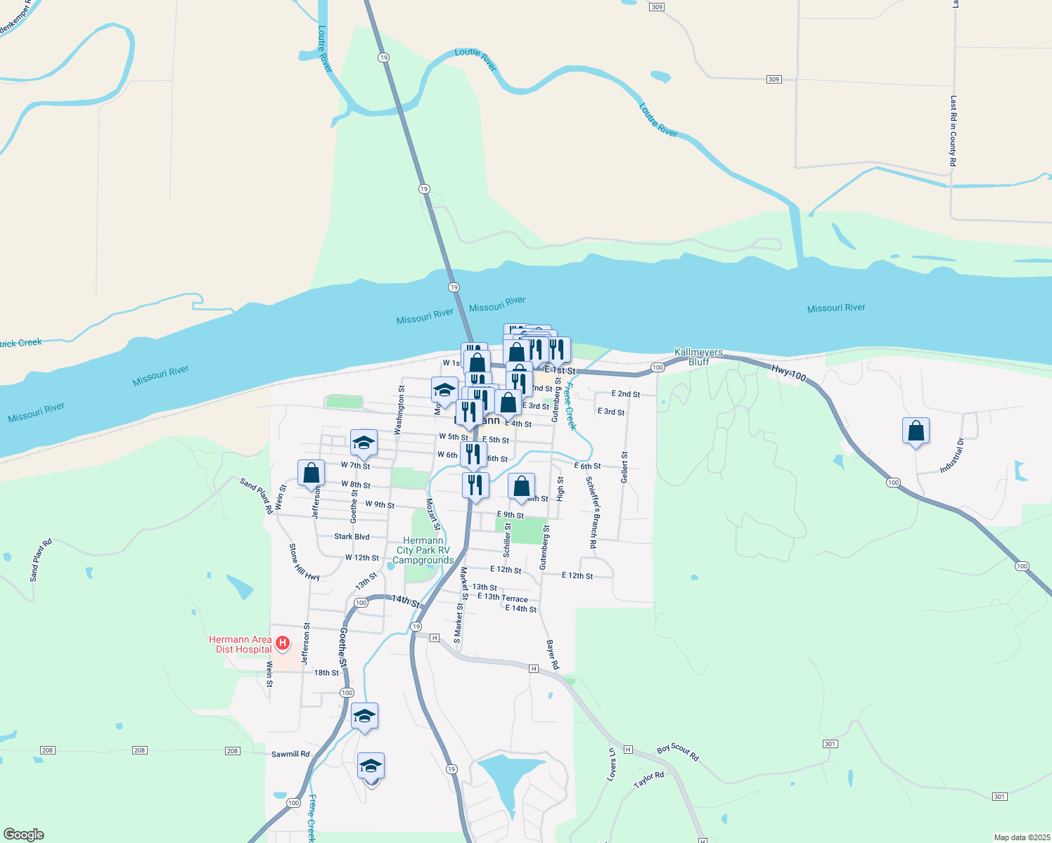 225 West 4th Street, Hermann MO Walk Score