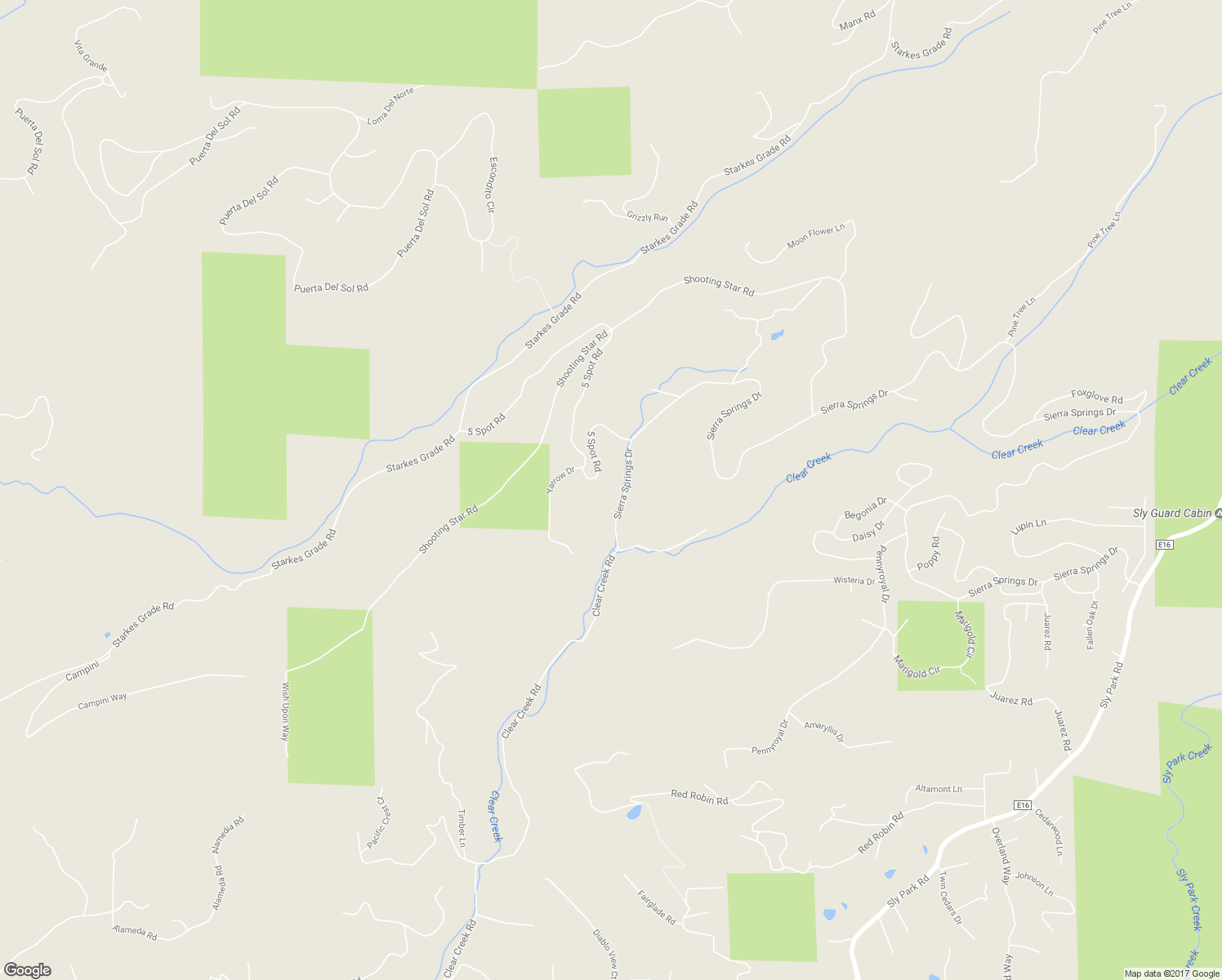 map of restaurants, bars, coffee shops, grocery stores, and more near 5508 5 Spot Road in Pollock Pines