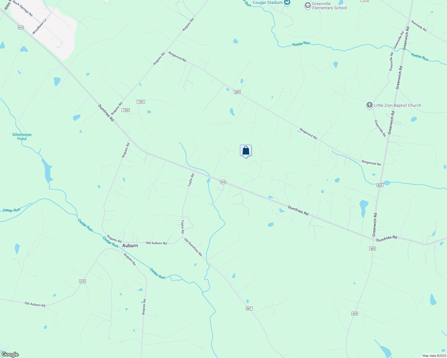 map of restaurants, bars, coffee shops, grocery stores, and more near 4566 Dumfries Road in Catlett