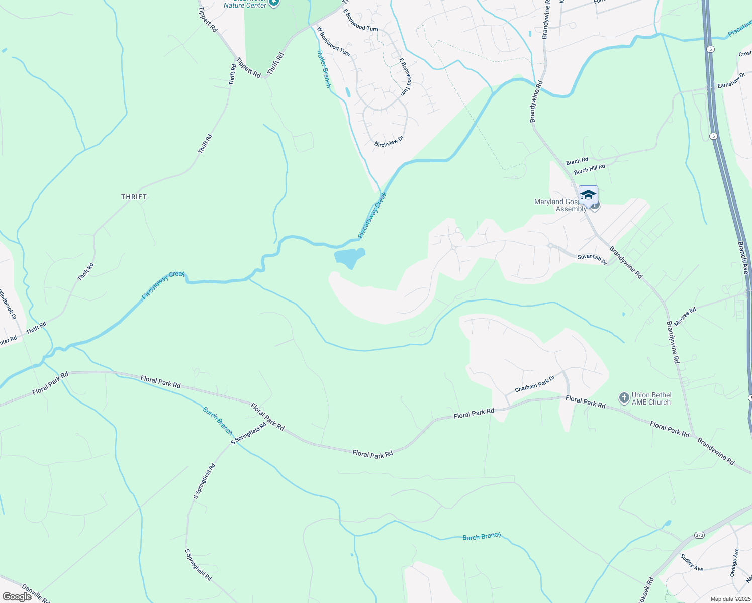 map of restaurants, bars, coffee shops, grocery stores, and more near 5611 Savannah Drive in Brandywine