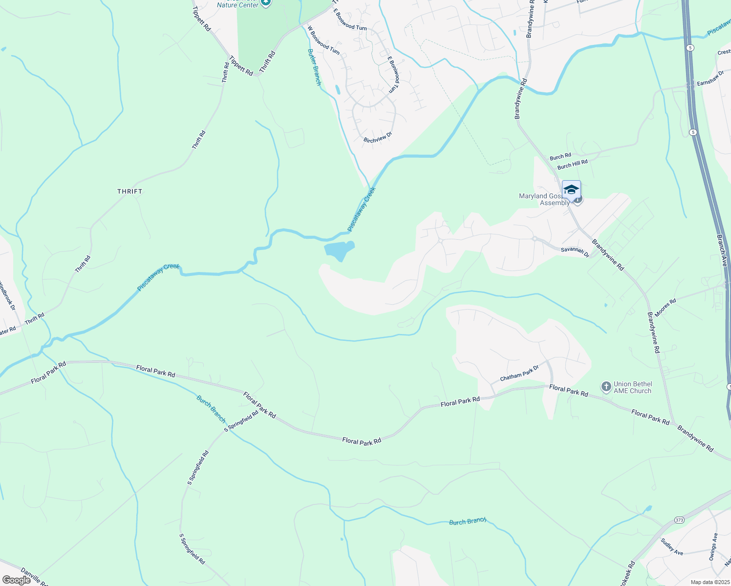 map of restaurants, bars, coffee shops, grocery stores, and more near 5611 Savannah Drive in Brandywine