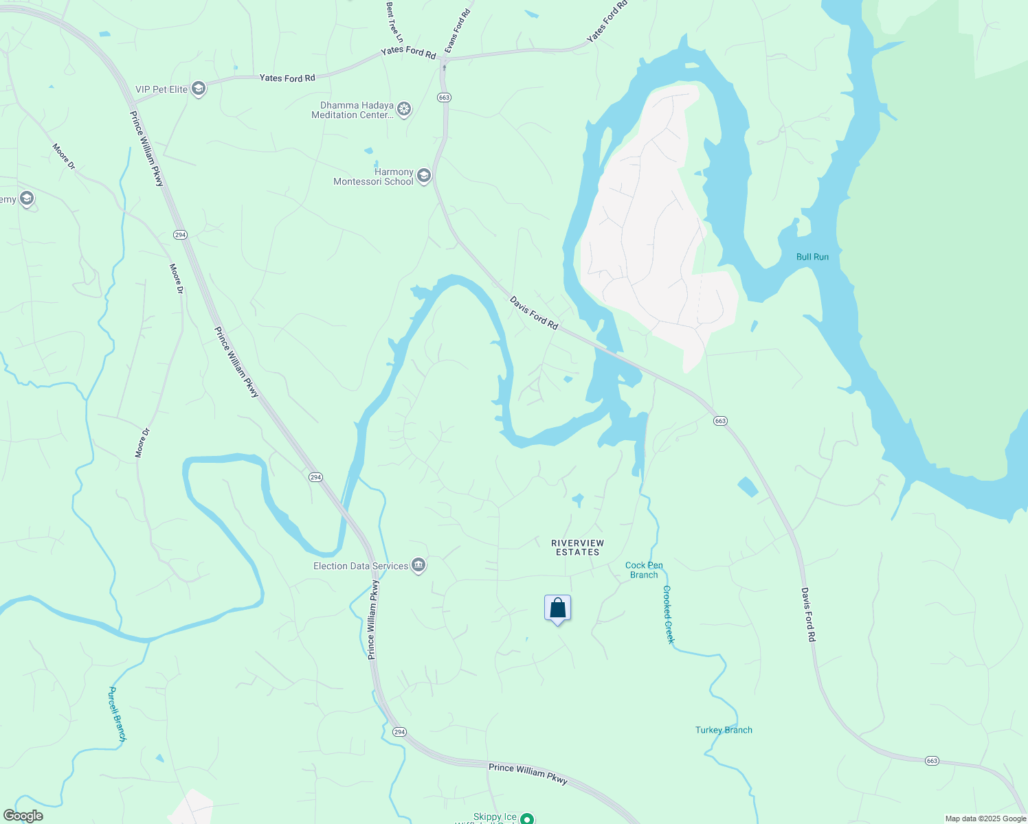map of restaurants, bars, coffee shops, grocery stores, and more near 10938 Ravenwood Dr in Manassas