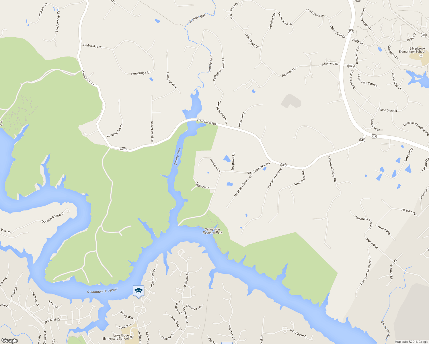 map of restaurants, bars, coffee shops, grocery stores, and more near 10230 Van Thompson Road in Fairfax Station