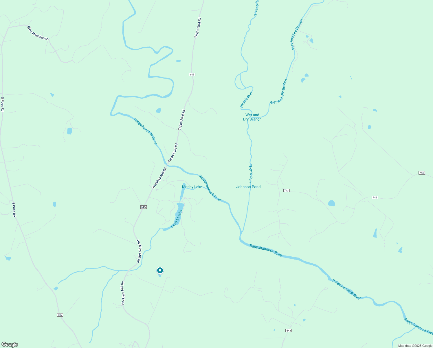 map of restaurants, bars, coffee shops, grocery stores, and more near 7525 Tapps Ford Road in Amissville