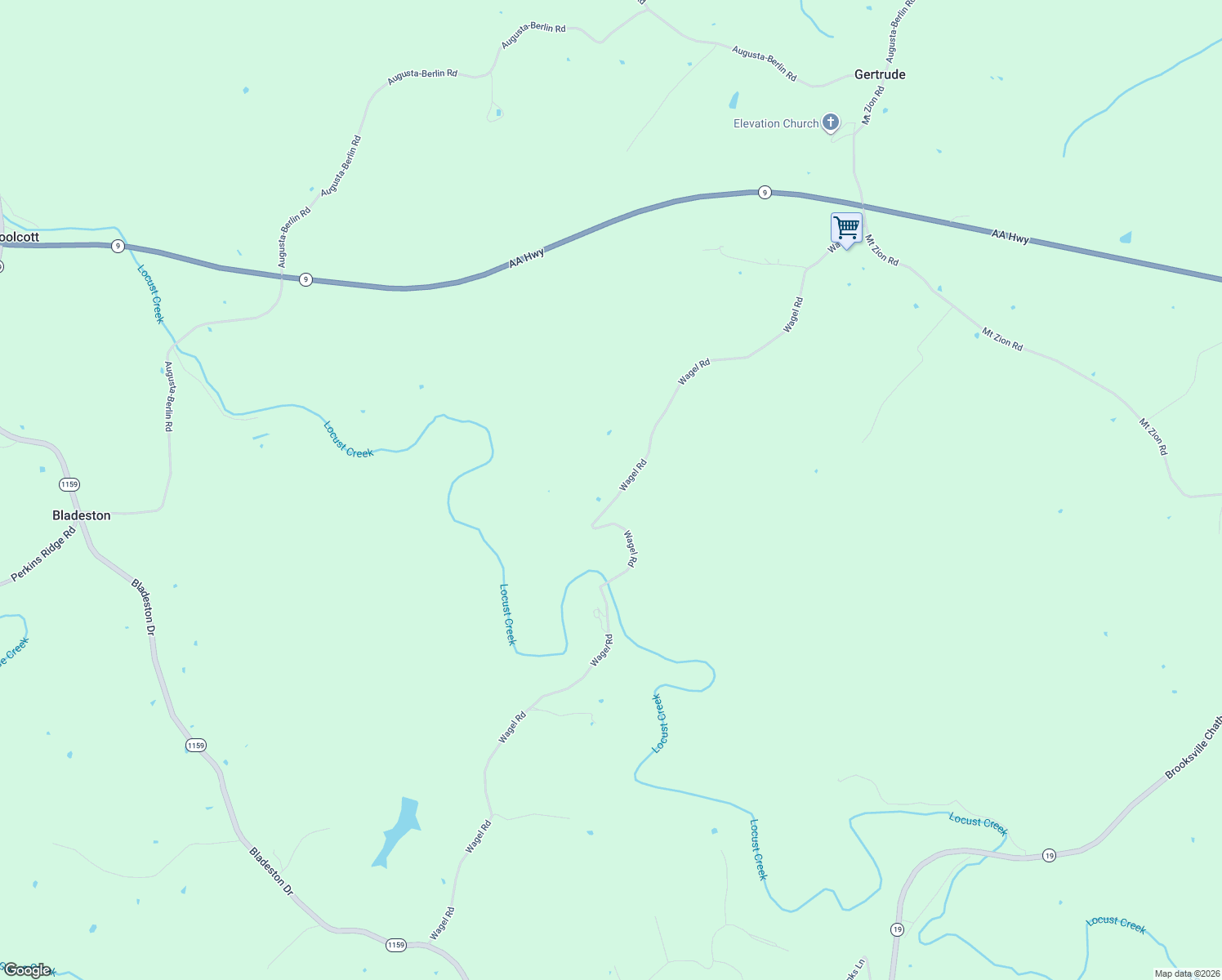 map of restaurants, bars, coffee shops, grocery stores, and more near 1672 Wagel Road in Brooksville