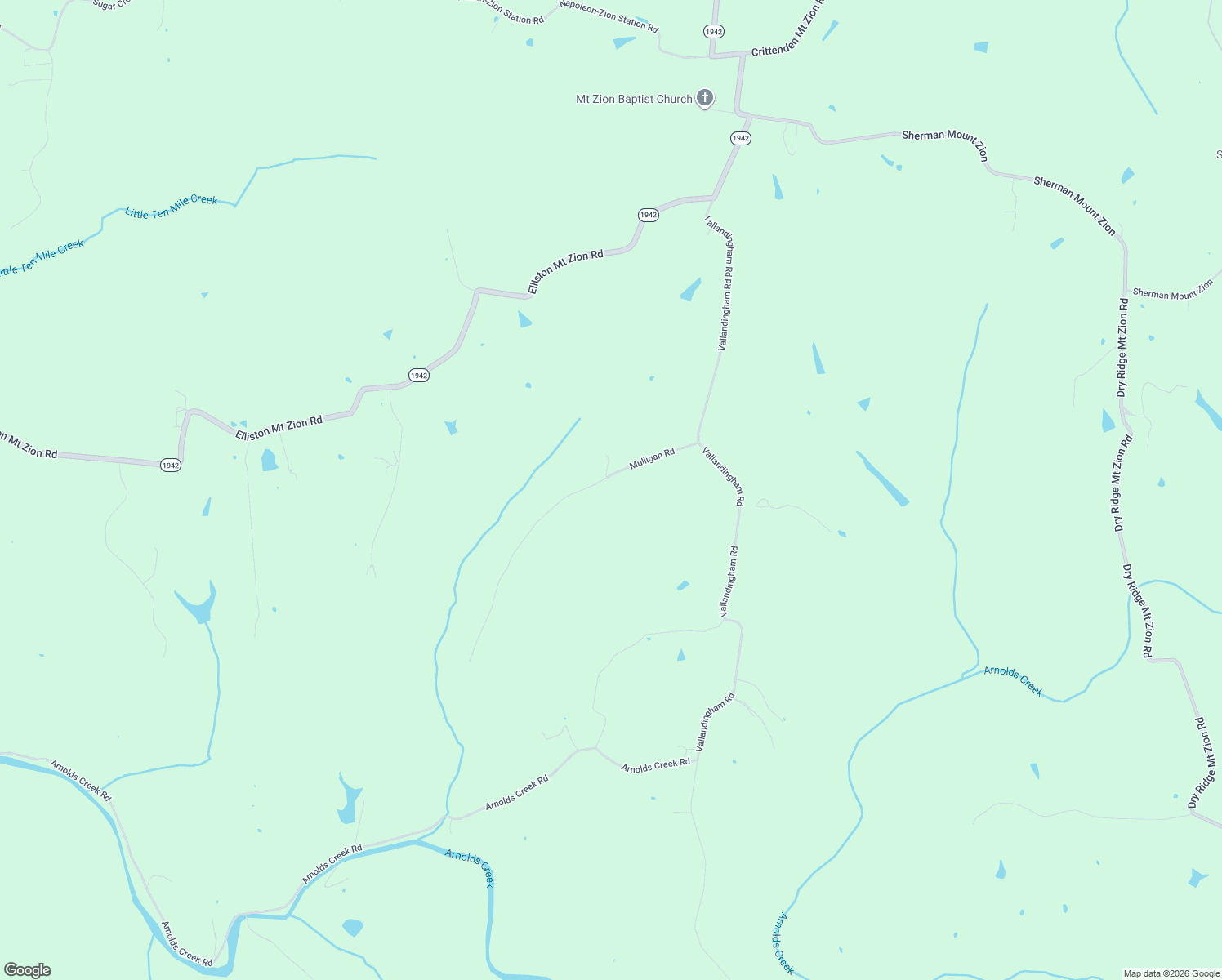 map of restaurants, bars, coffee shops, grocery stores, and more near 380 Mulligan Road in Dry Ridge