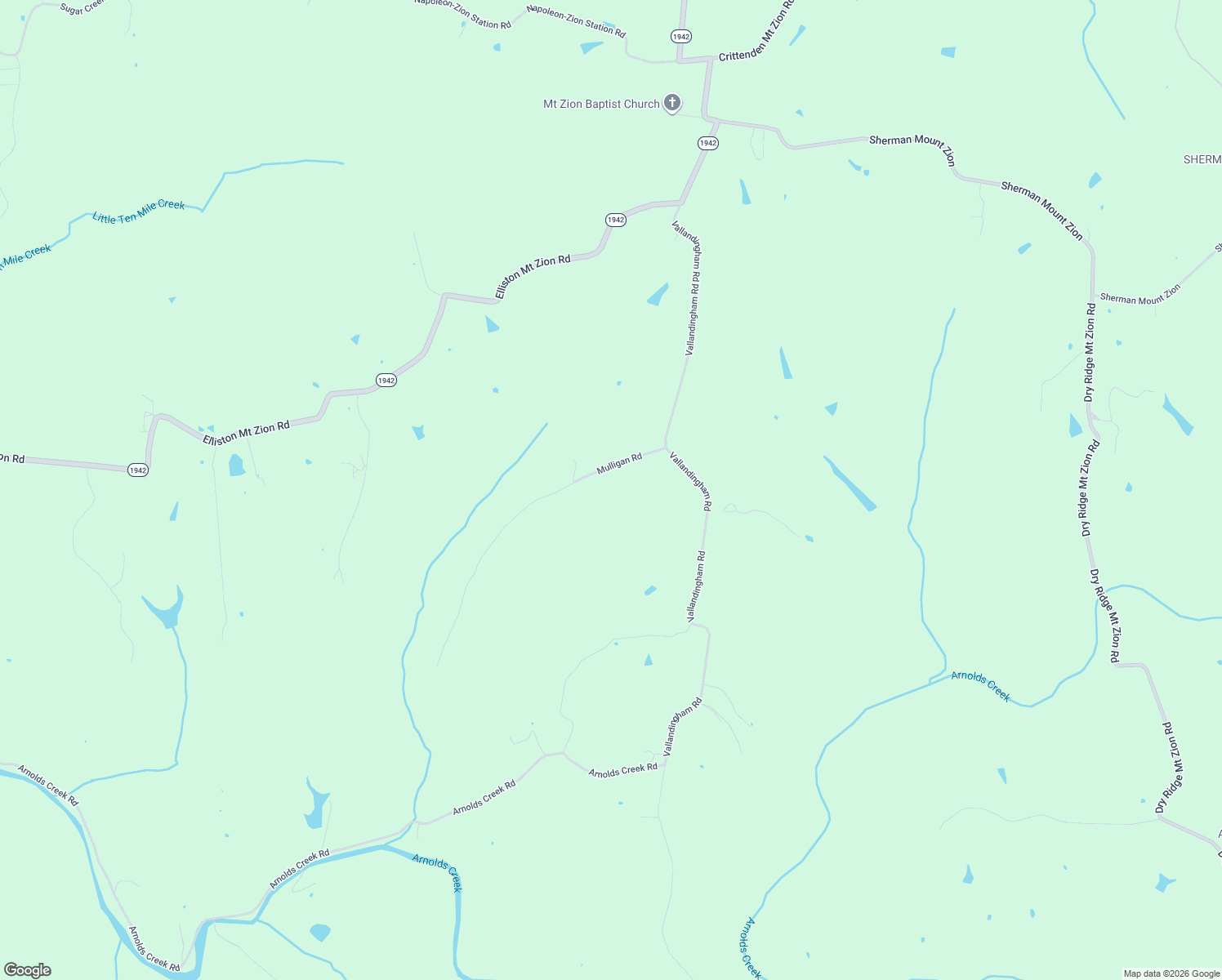 map of restaurants, bars, coffee shops, grocery stores, and more near 360 Mulligan Road in Dry Ridge