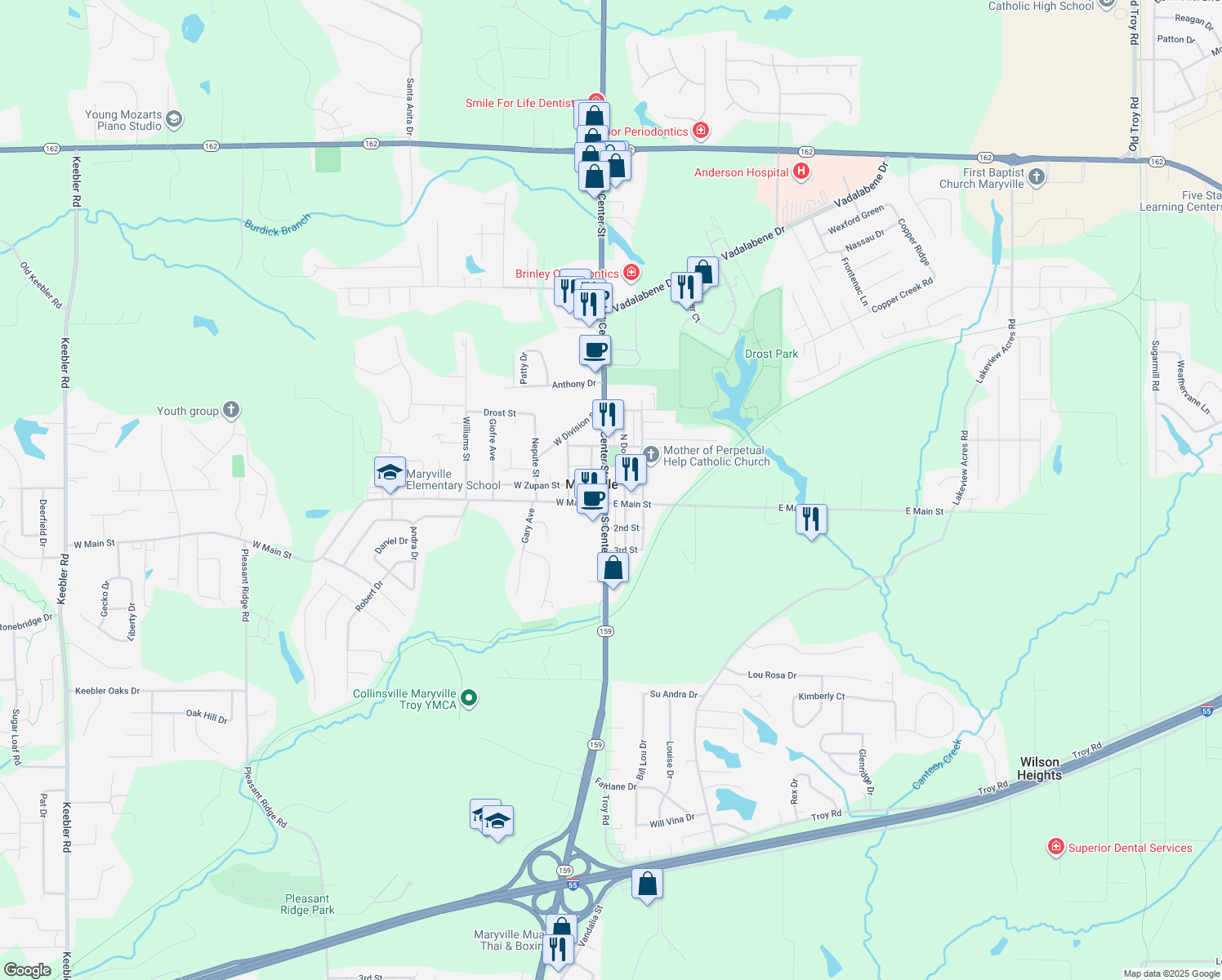 2110 North Center Street, Maryville IL Walk Score