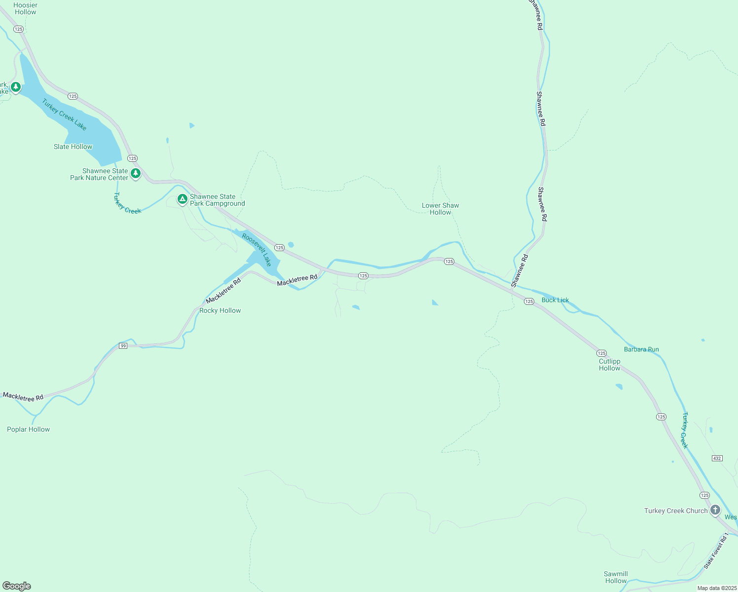 map of restaurants, bars, coffee shops, grocery stores, and more near 6470 B Ohio 125 in Scioto County