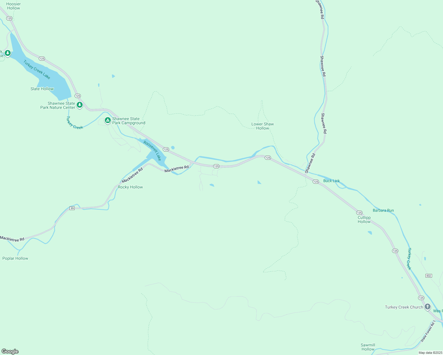map of restaurants, bars, coffee shops, grocery stores, and more near 6470 B Ohio 125 in Scioto County