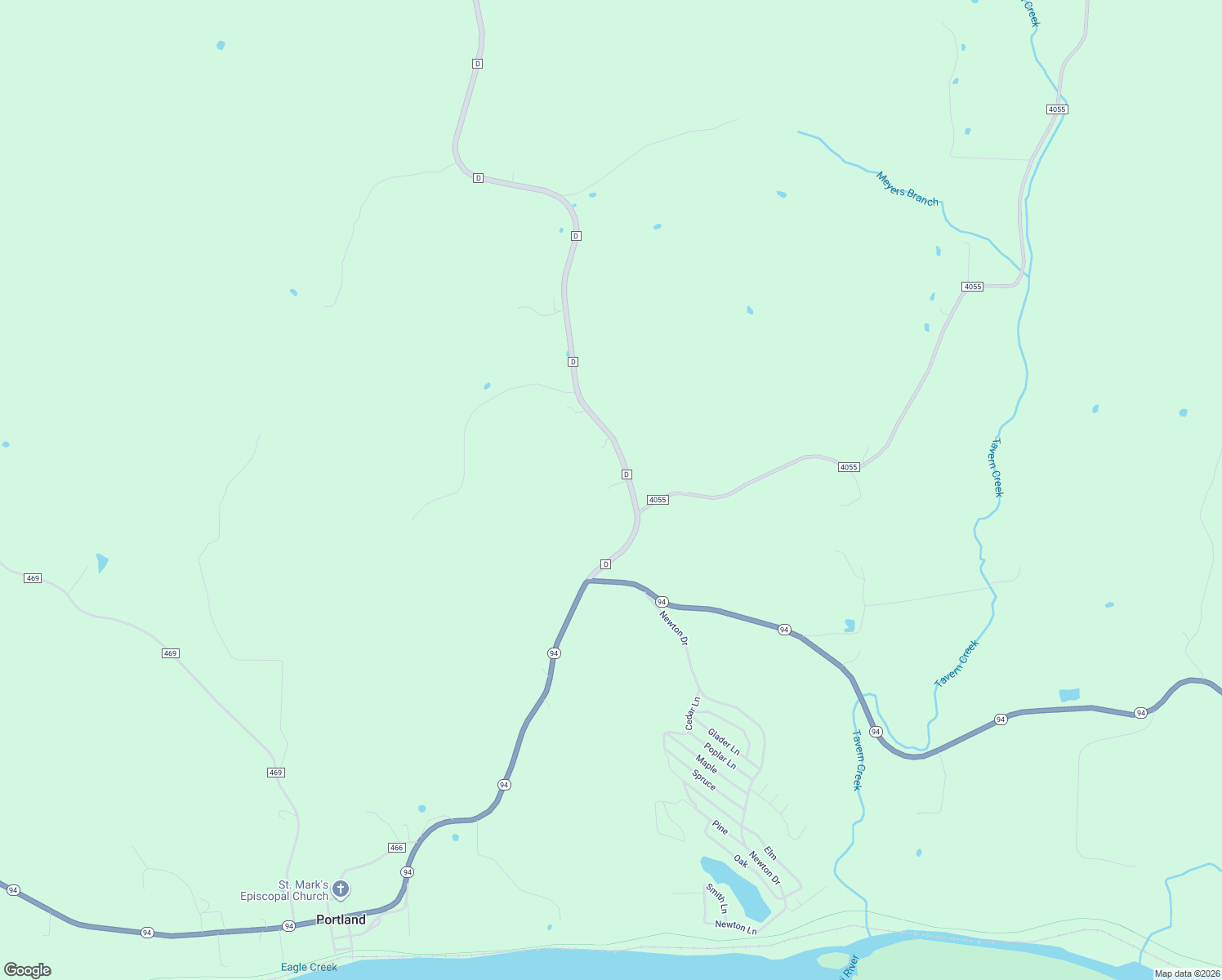 map of restaurants, bars, coffee shops, grocery stores, and more near 8953 State Road D in Portland