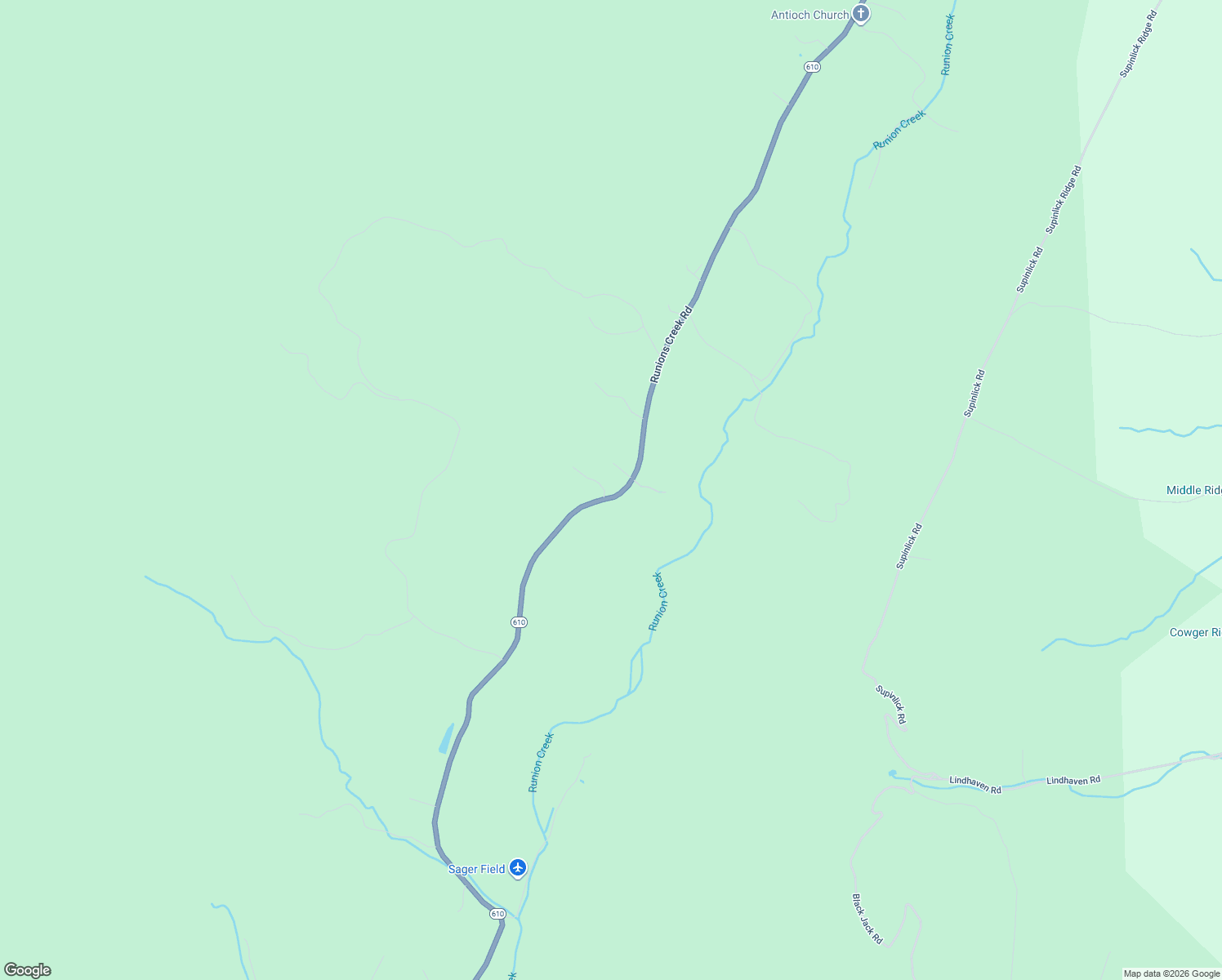 map of restaurants, bars, coffee shops, grocery stores, and more near 20889 Runions Creek Road in Broadway