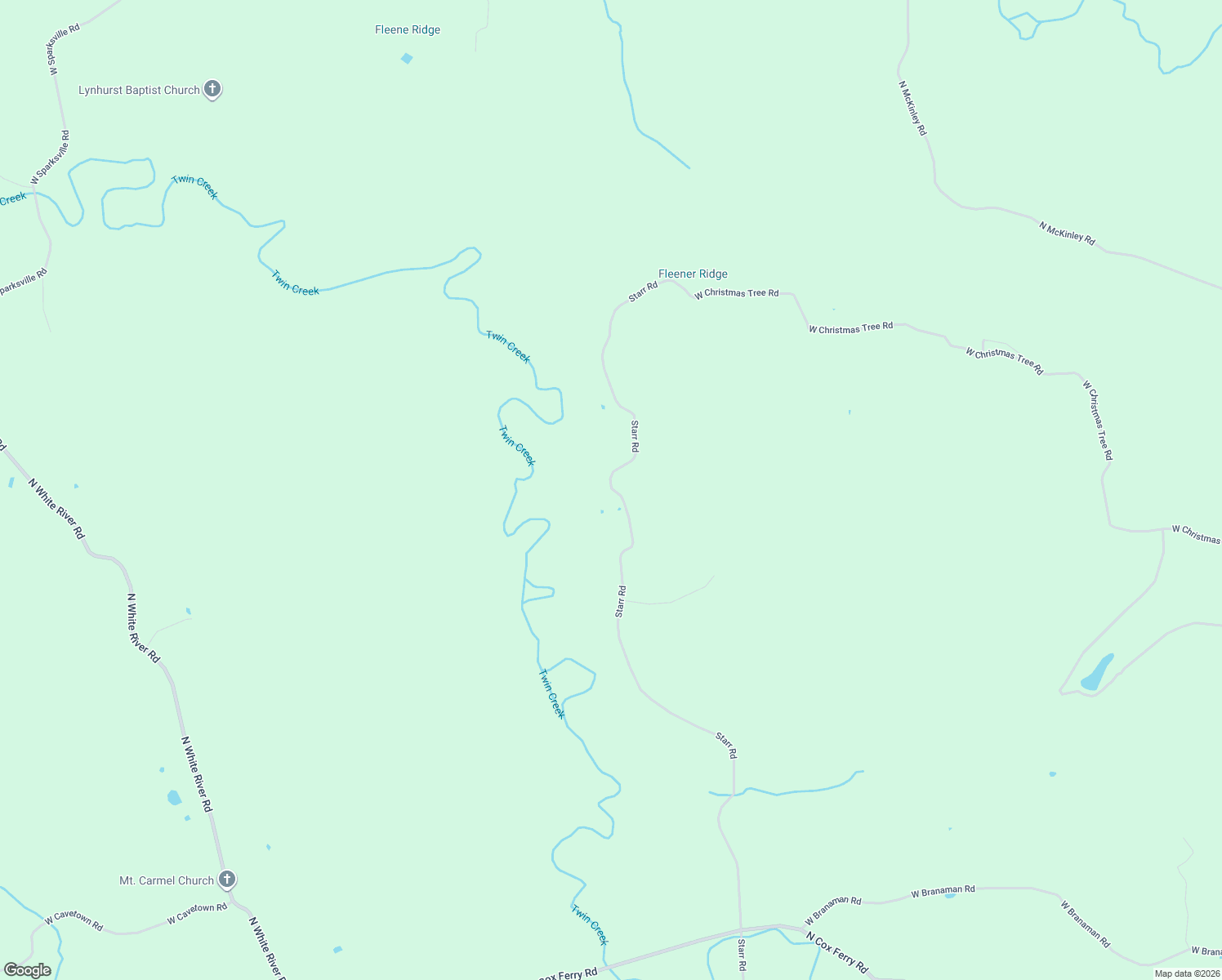 map of restaurants, bars, coffee shops, grocery stores, and more near 9206 Starr Road in Campbellsburg