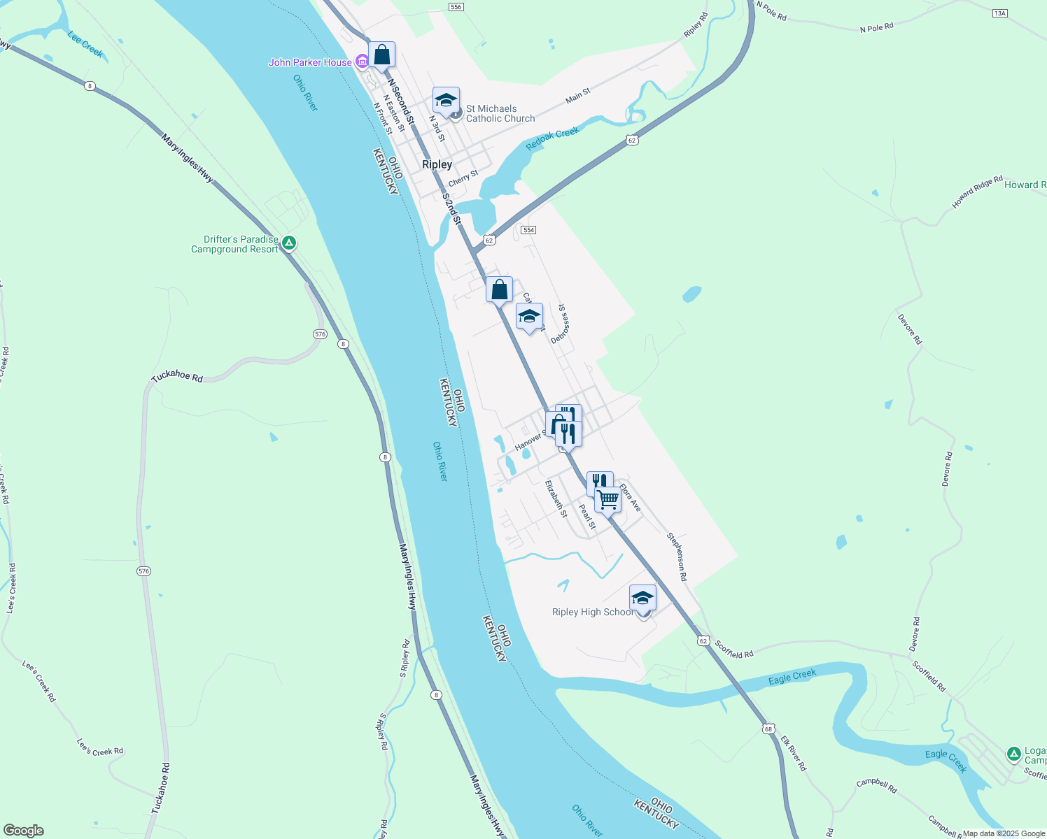 19 Main Street, Ripley OH Walk Score