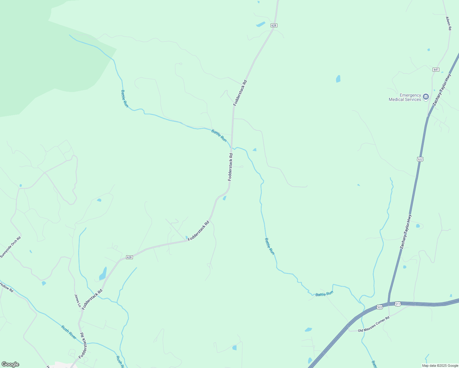 map of restaurants, bars, coffee shops, grocery stores, and more near 386 Fodderstack Road in Washington