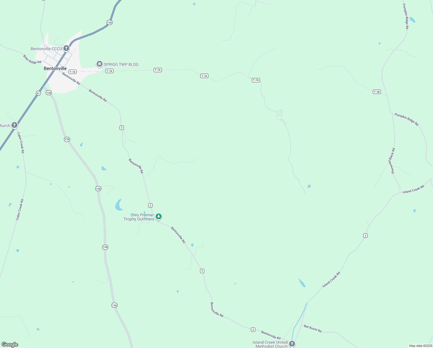 map of restaurants, bars, coffee shops, grocery stores, and more near 715 Tony Road in West Union