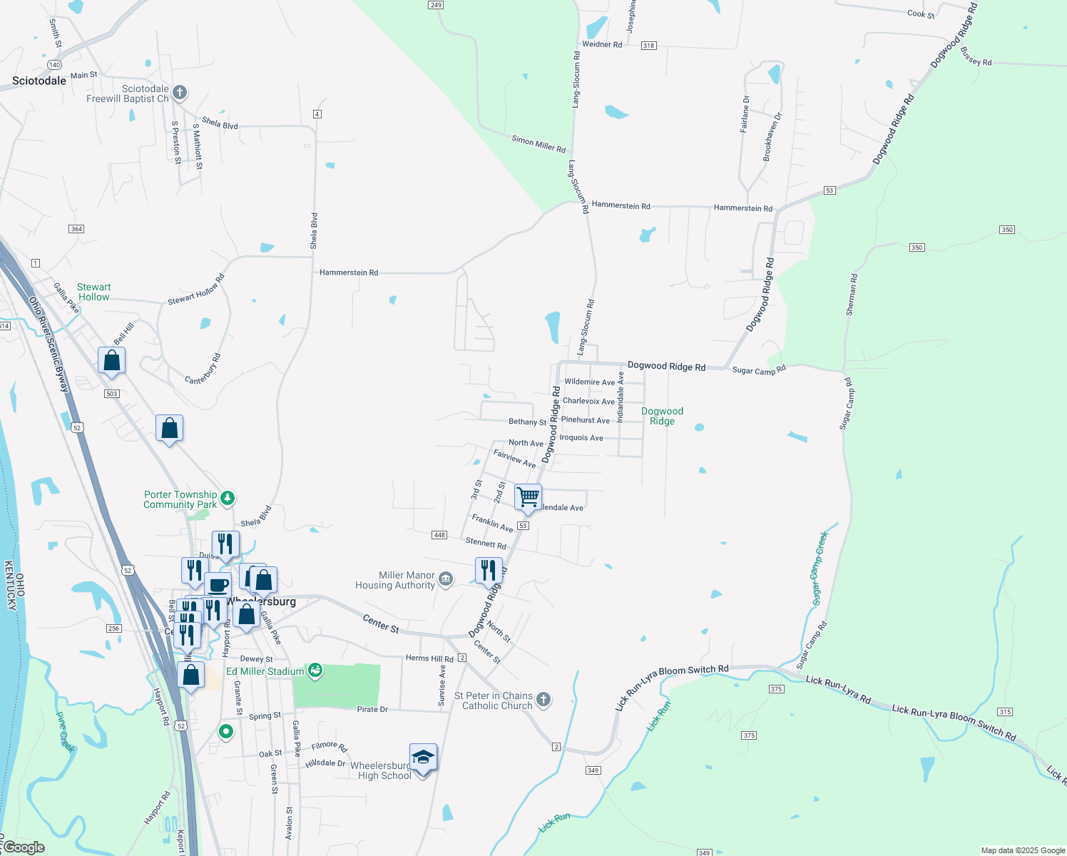 65 Bethany Street, Wheelersburg OH Walk Score