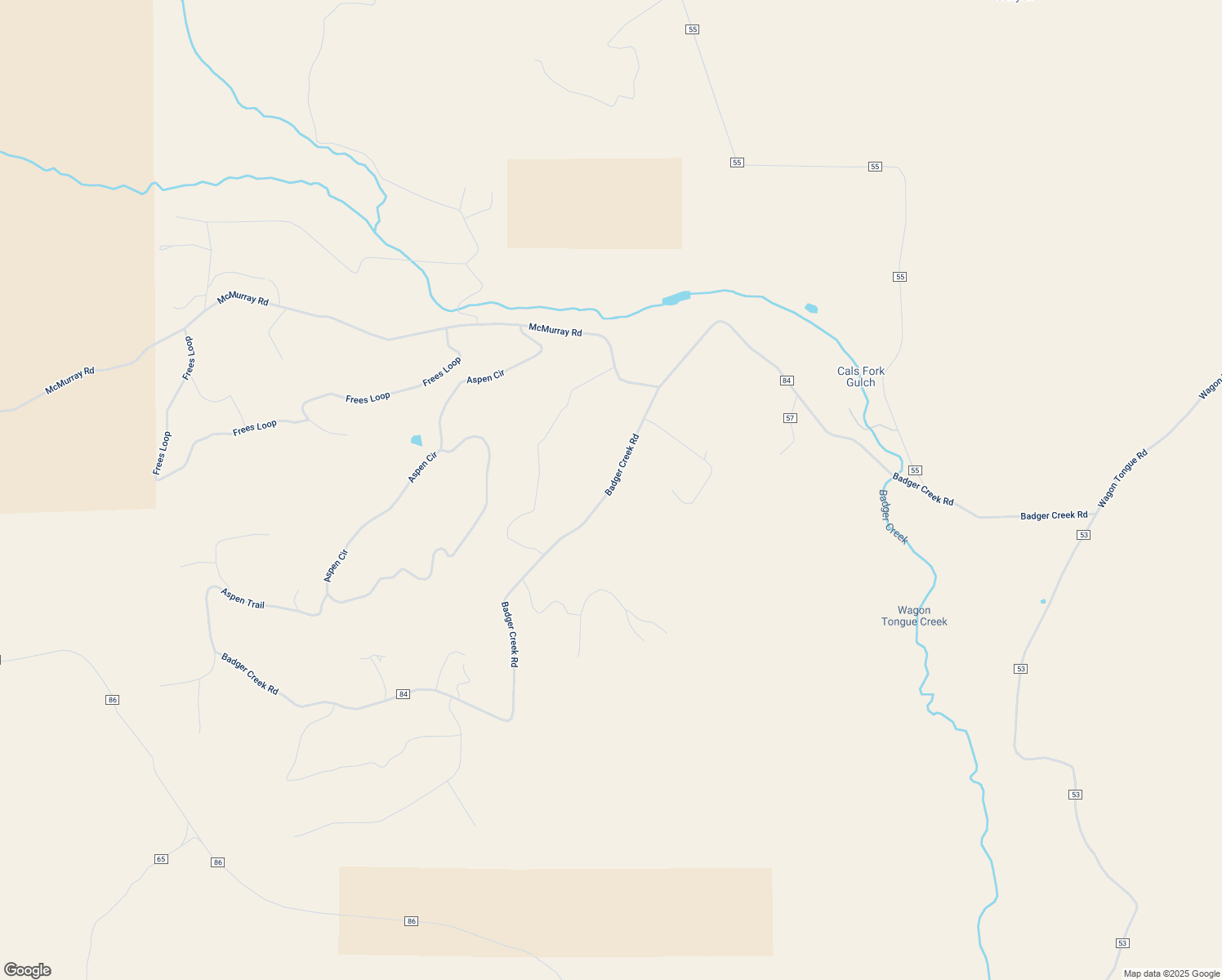 map of restaurants, bars, coffee shops, grocery stores, and more near Badger Creek Road in Park County