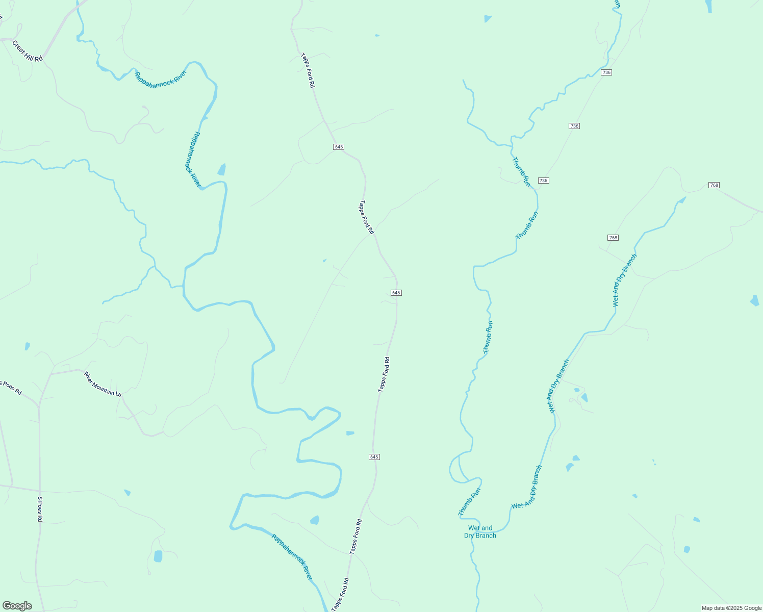 map of restaurants, bars, coffee shops, grocery stores, and more near 7216 Tapps Ford Road in Amissville