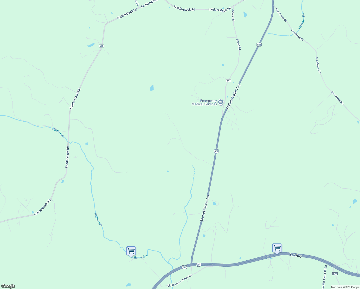 map of restaurants, bars, coffee shops, grocery stores, and more near 73 Maureen Lane in Flint Hill