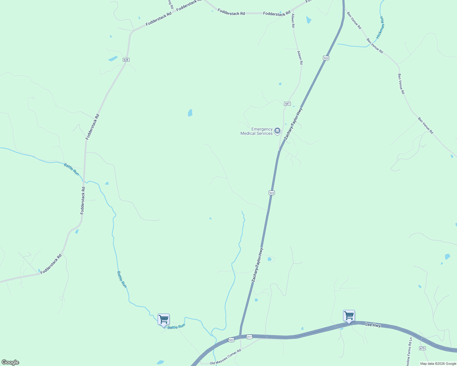 map of restaurants, bars, coffee shops, grocery stores, and more near 73 Maureen Lane in Flint Hill