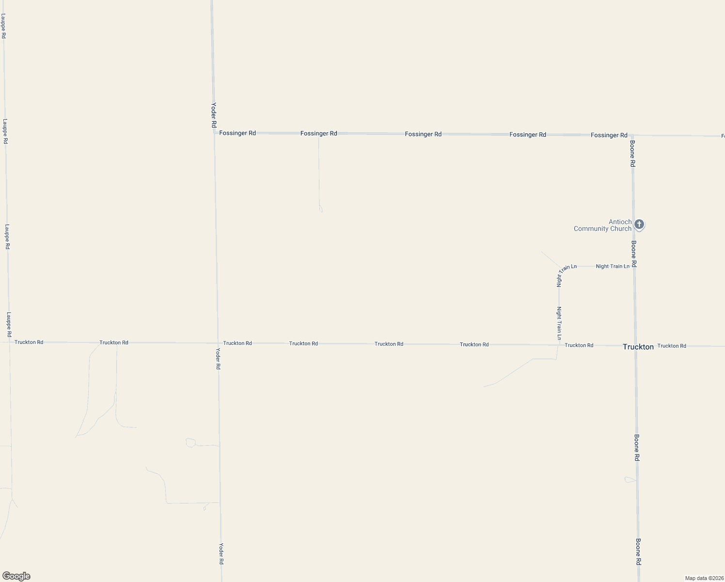 map of restaurants, bars, coffee shops, grocery stores, and more near 33550 Truckton Road in Yoder