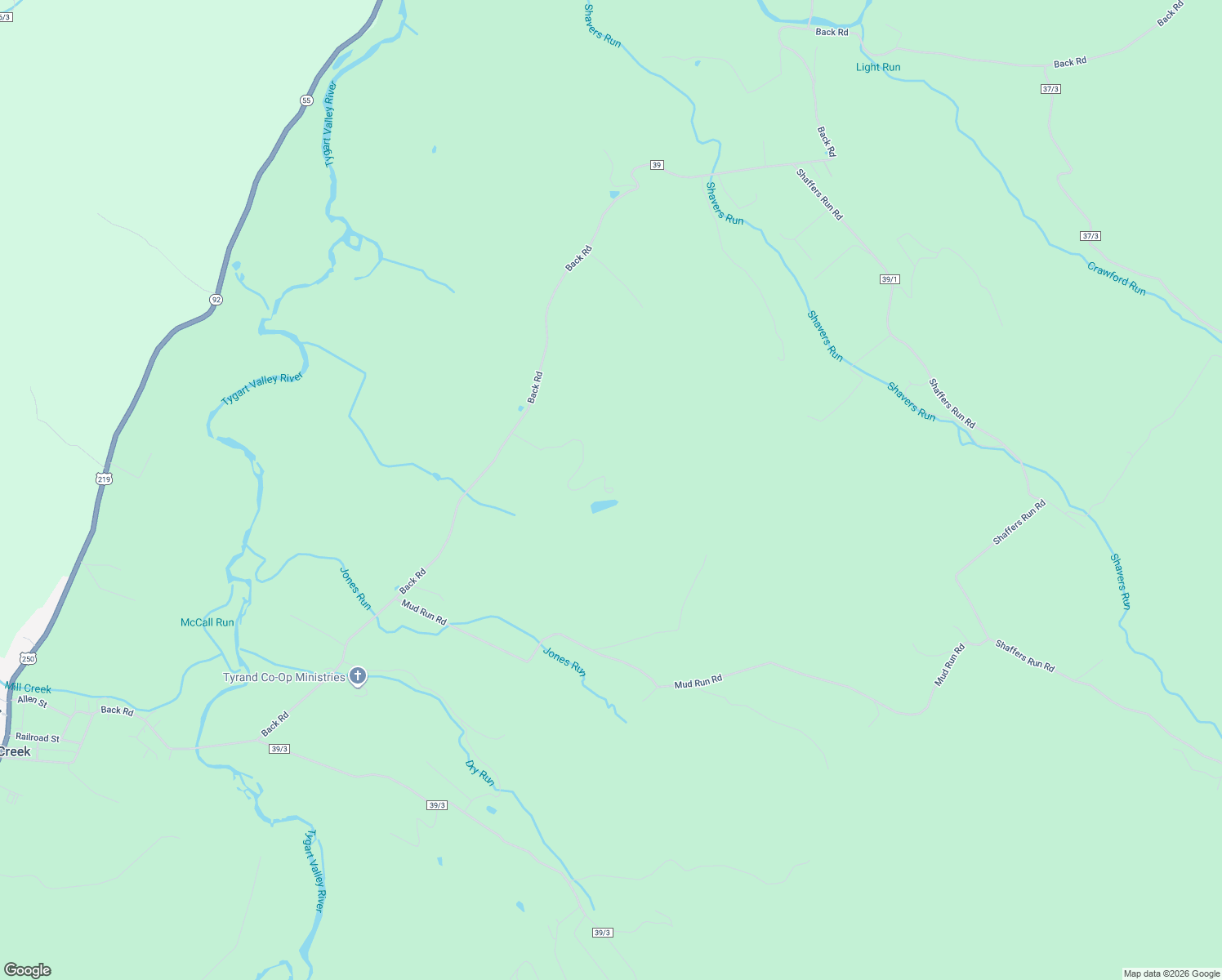 map of restaurants, bars, coffee shops, grocery stores, and more near Back Road in Mill Creek