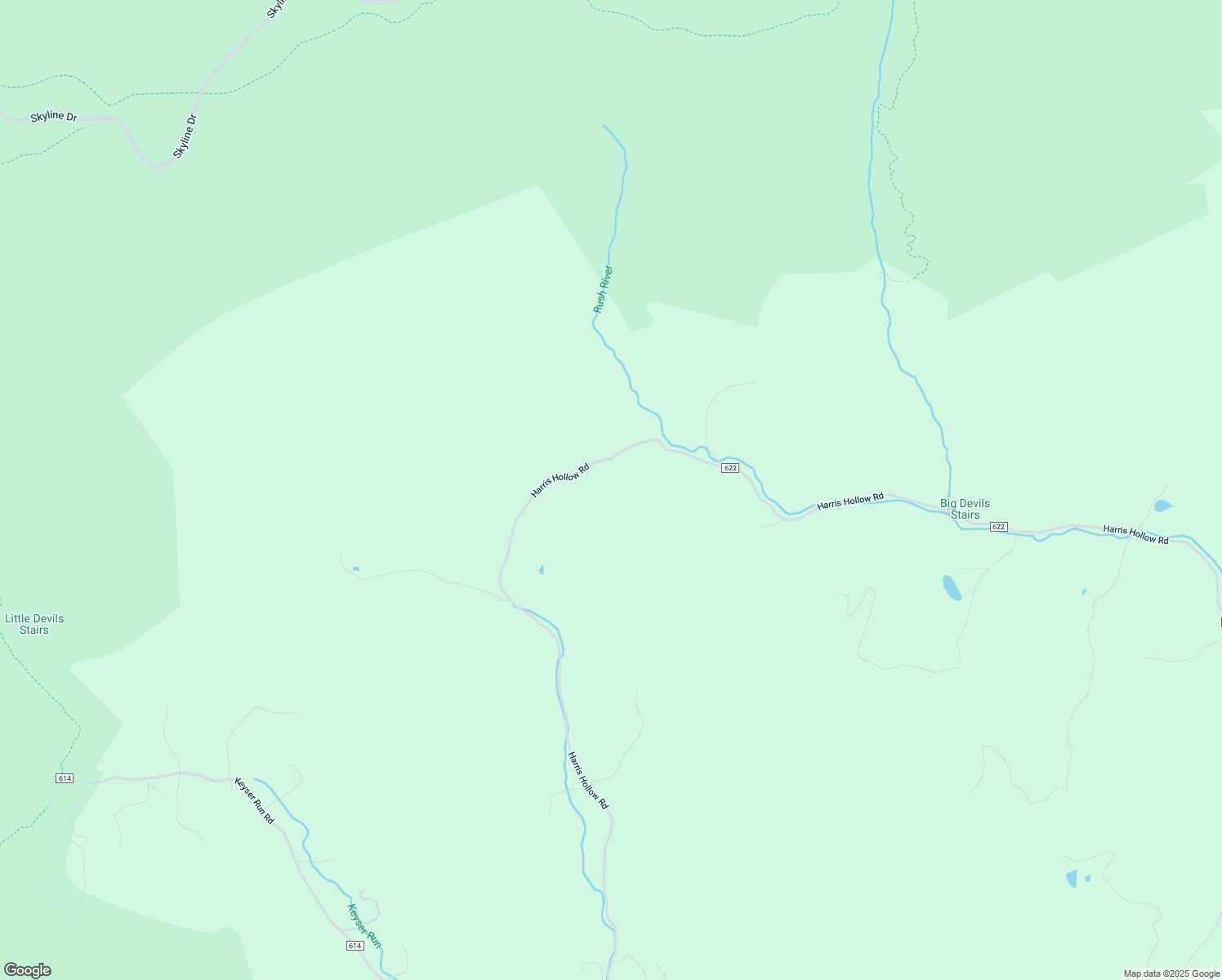 map of restaurants, bars, coffee shops, grocery stores, and more near 899 Harris Hollow Road in Washington