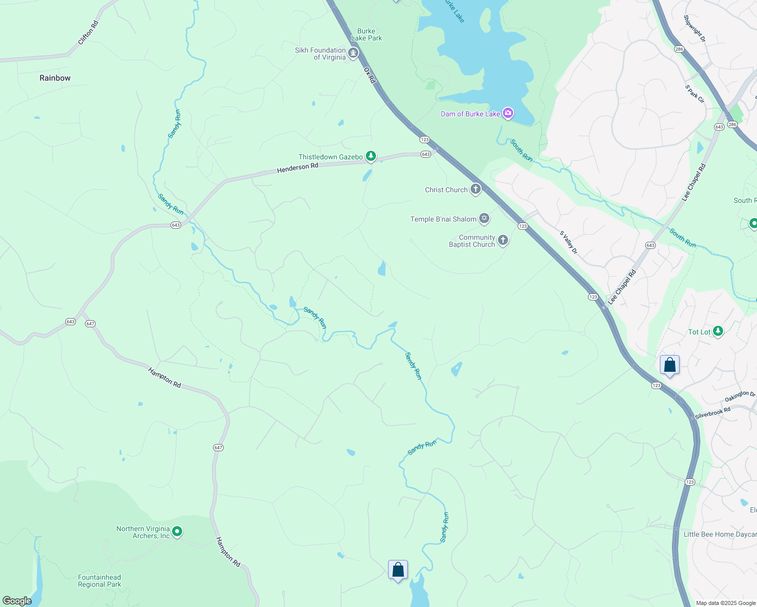 map of restaurants, bars, coffee shops, grocery stores, and more near 7917 Manor House Drive in Fairfax Station