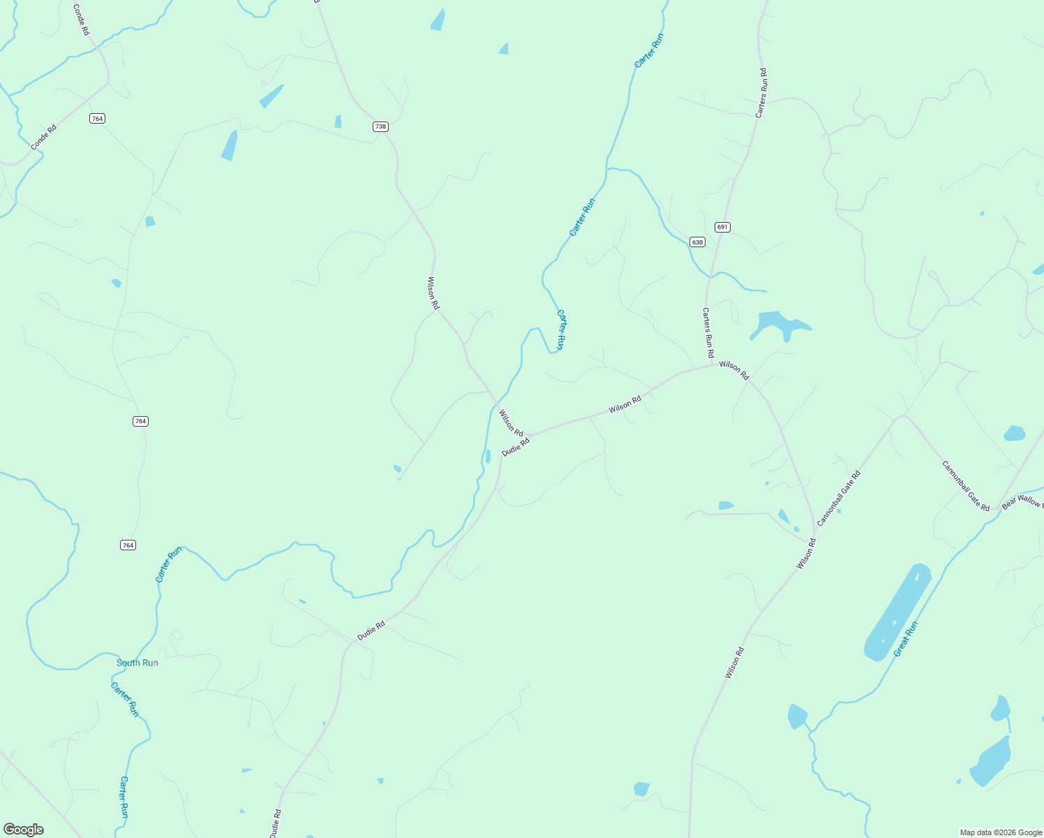 map of restaurants, bars, coffee shops, grocery stores, and more near 7127 Wilson Road in Marshall