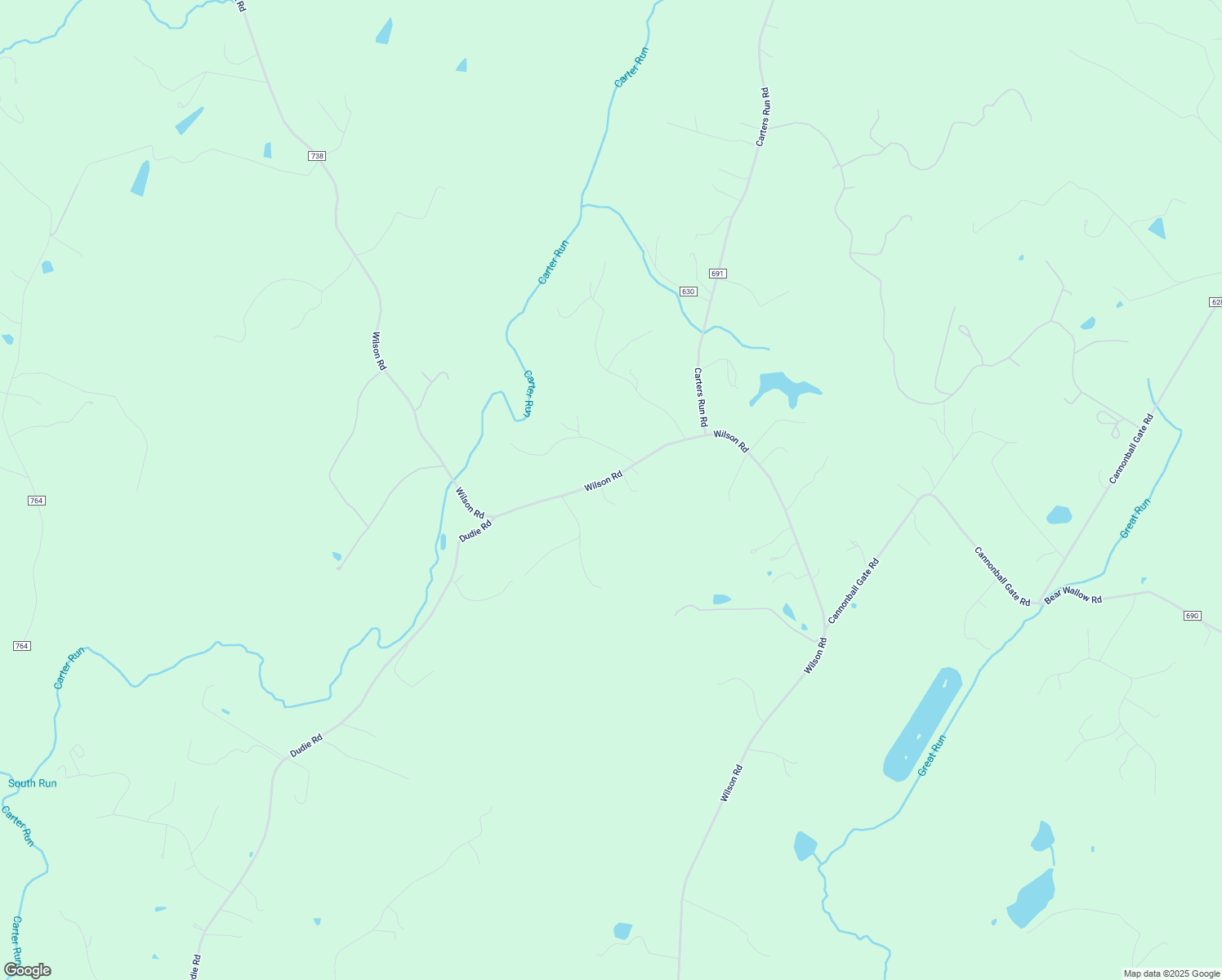 map of restaurants, bars, coffee shops, grocery stores, and more near 7210 Wilson Road in Marshall