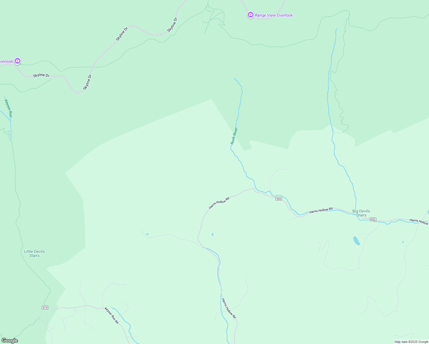 map of restaurants, bars, coffee shops, grocery stores, and more near 880 Harris Hollow Road in Washington