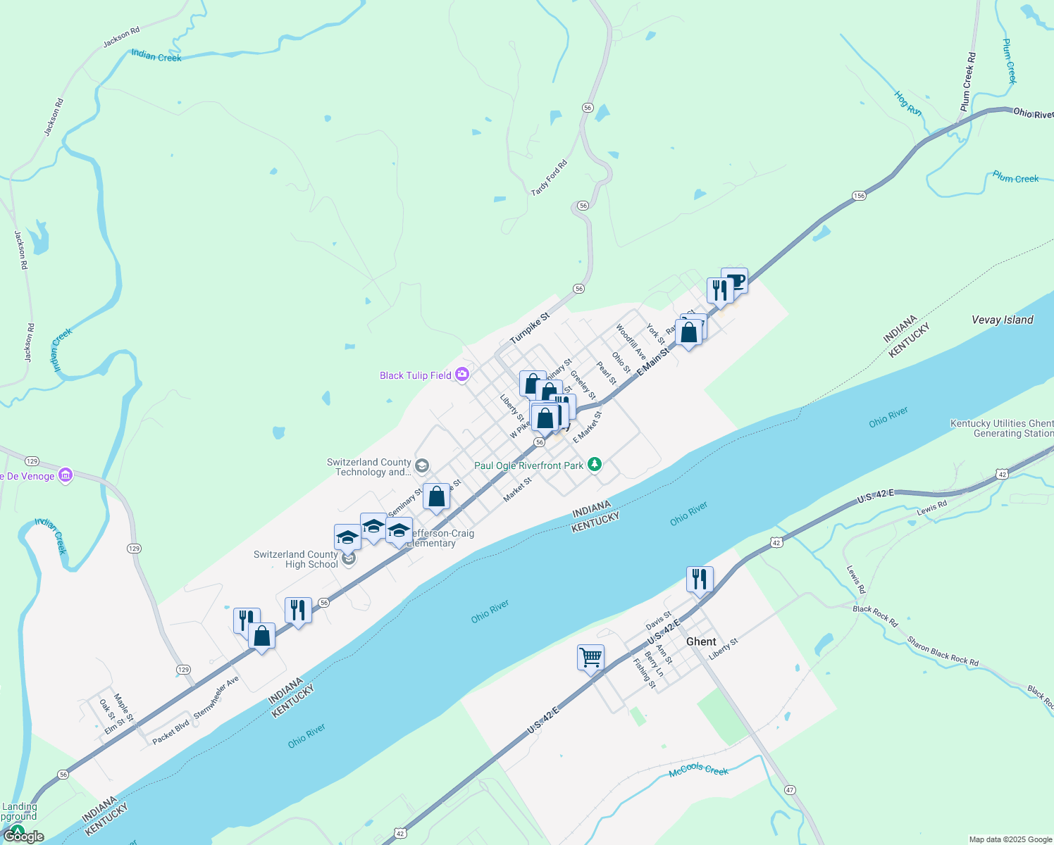 12596 Indiana 56, Vevay IN Walk Score