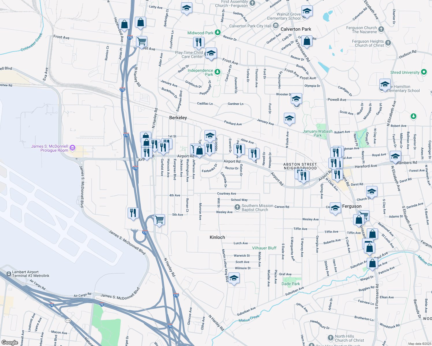 map of restaurants, bars, coffee shops, grocery stores, and more near 8243 Fay Drive in Berkeley