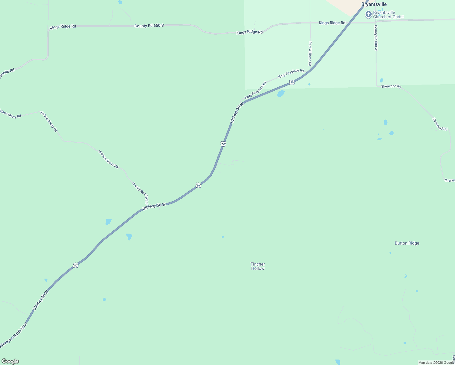 map of restaurants, bars, coffee shops, grocery stores, and more near 150 Woodhills Lane in Mitchell
