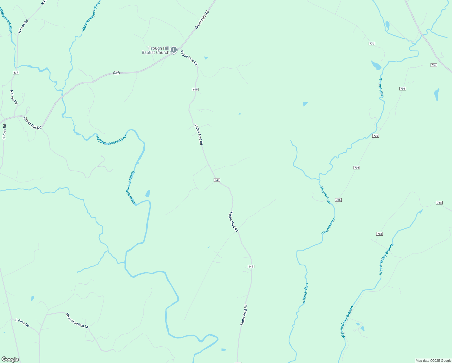 map of restaurants, bars, coffee shops, grocery stores, and more near 7019 Tapps Ford Road in Amissville